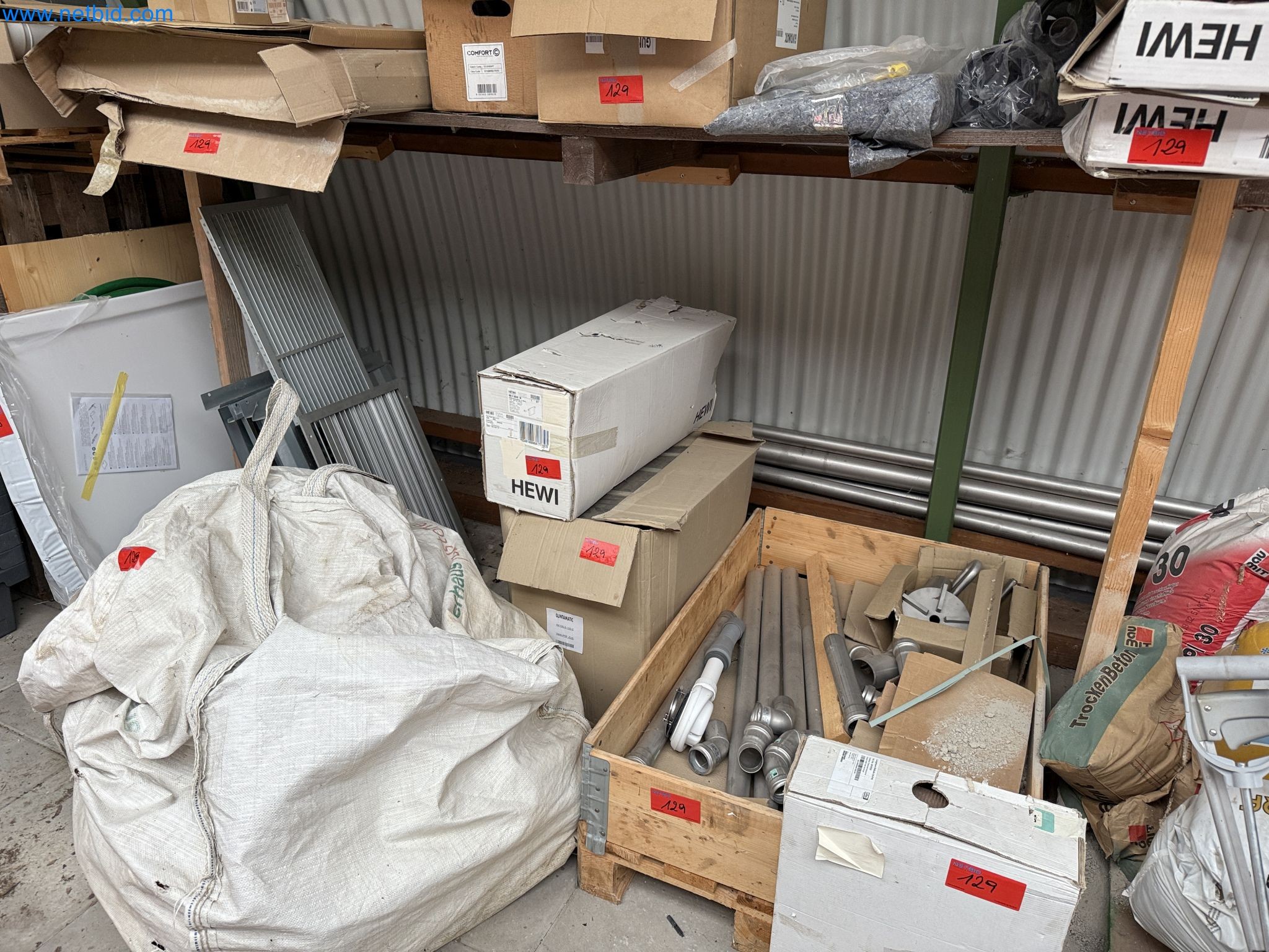 Vehicles and material stocks of a plant construction company-1