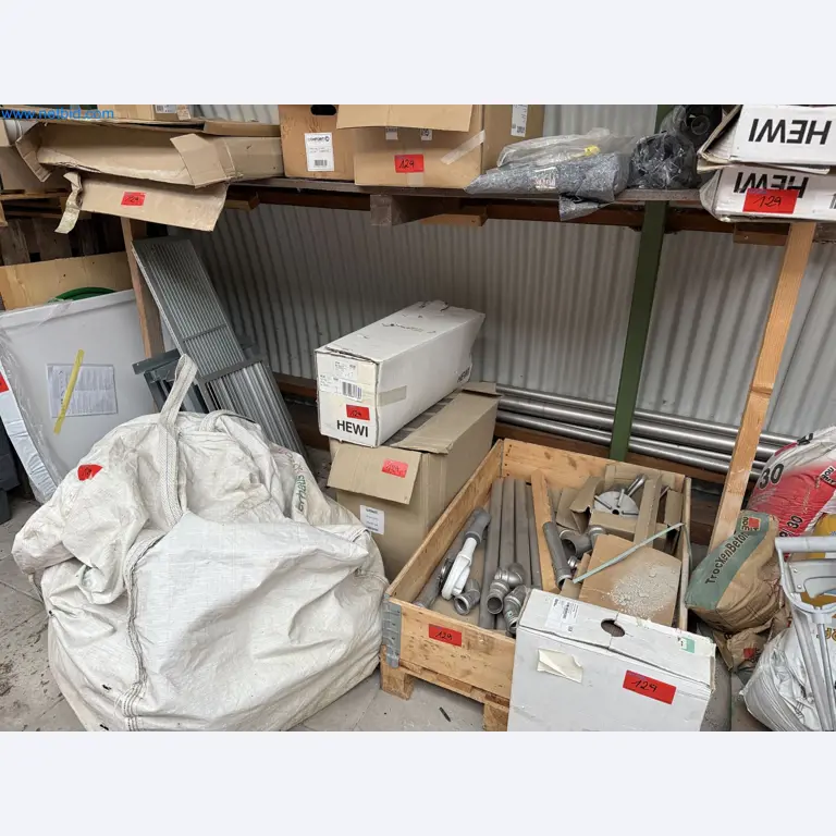 Vehicles and material stocks of a plant construction company-1