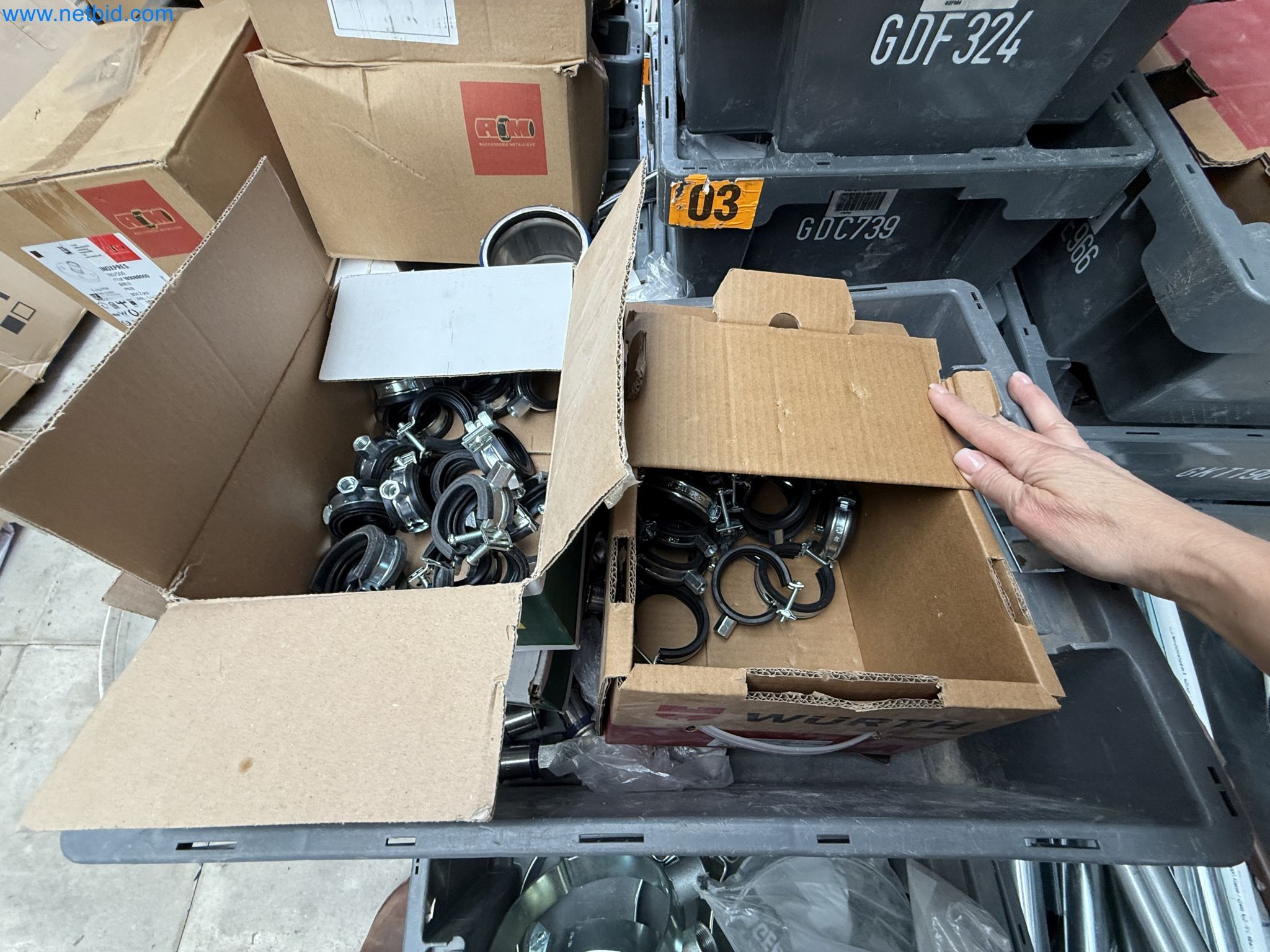 Vehicles and material stocks of a plant construction company-16