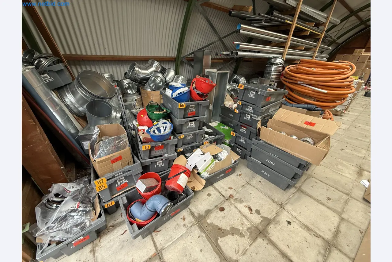 Vehicles and material stocks of a plant construction company-1