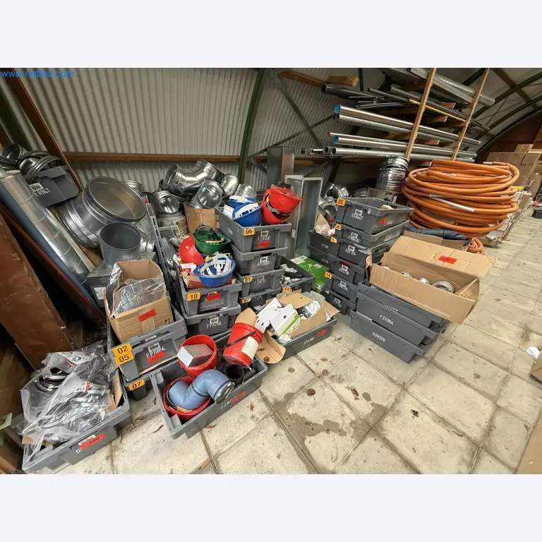 Vehicles and material stocks of a plant construction company-1