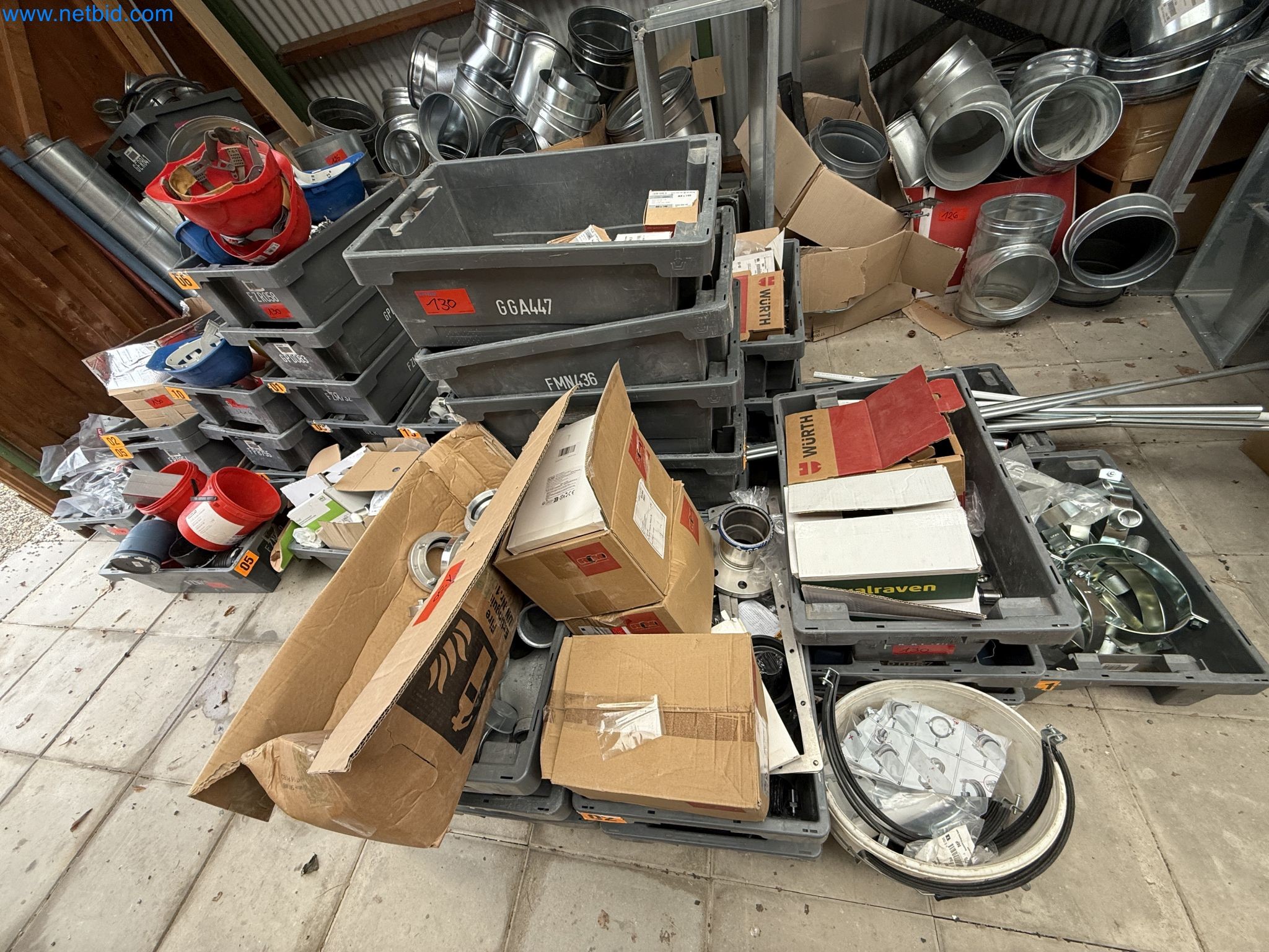 Vehicles and material stocks of a plant construction company-24