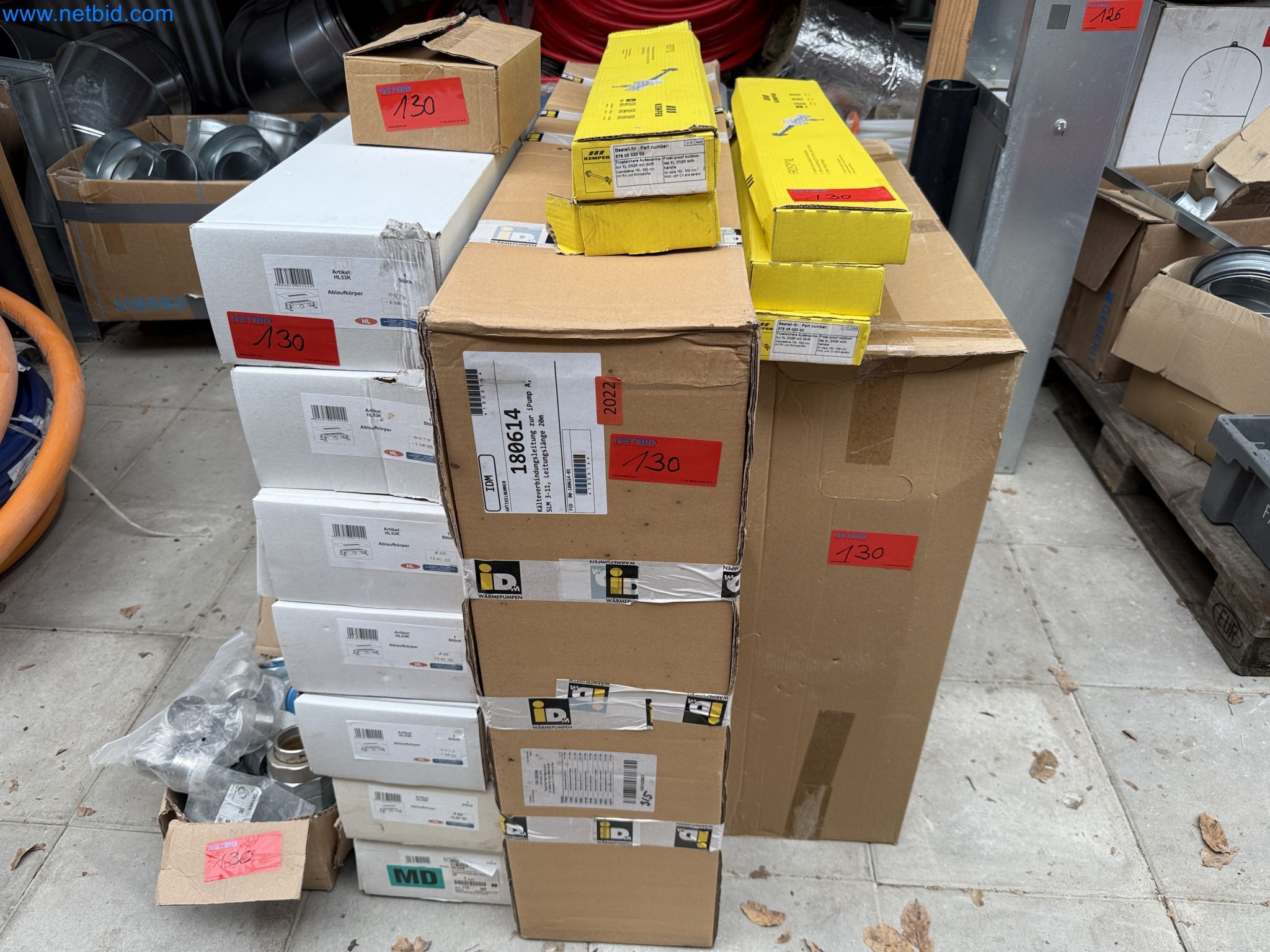 Vehicles and material stocks of a plant construction company-28