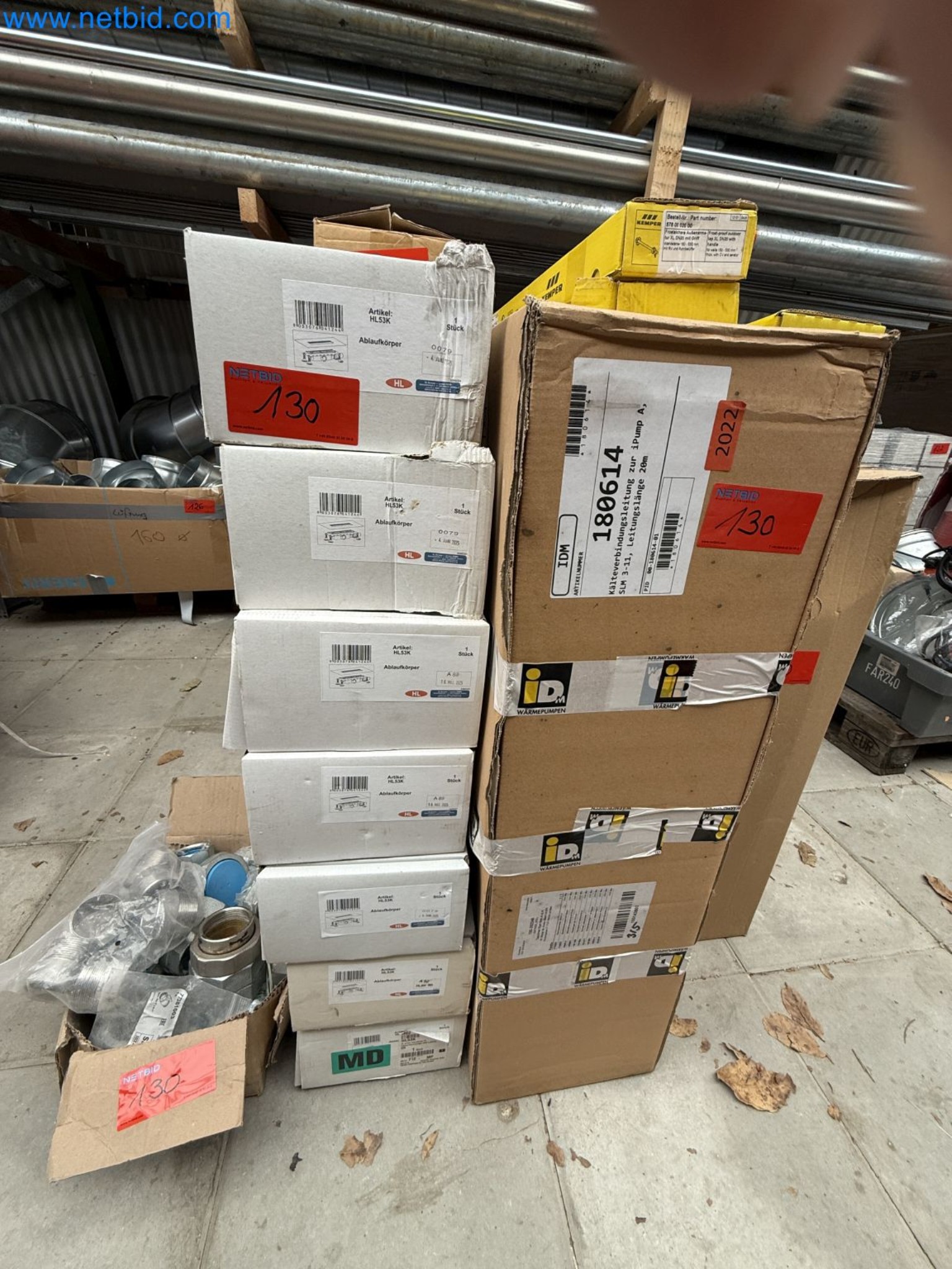 Vehicles and material stocks of a plant construction company-29