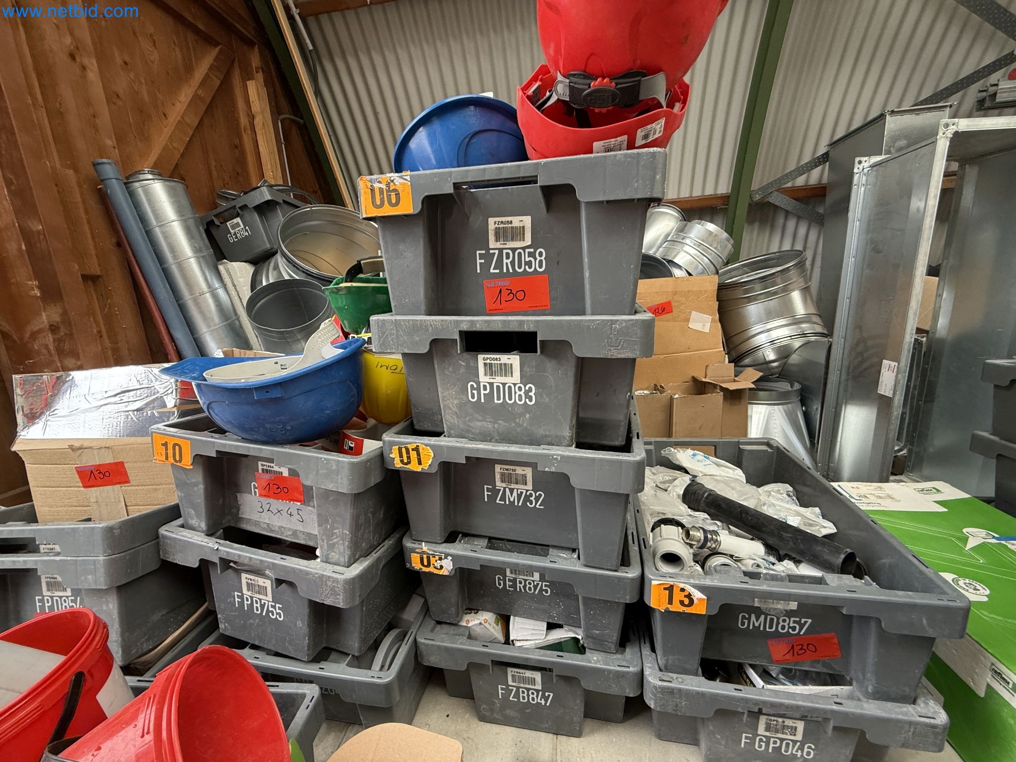 Vehicles and material stocks of a plant construction company-5