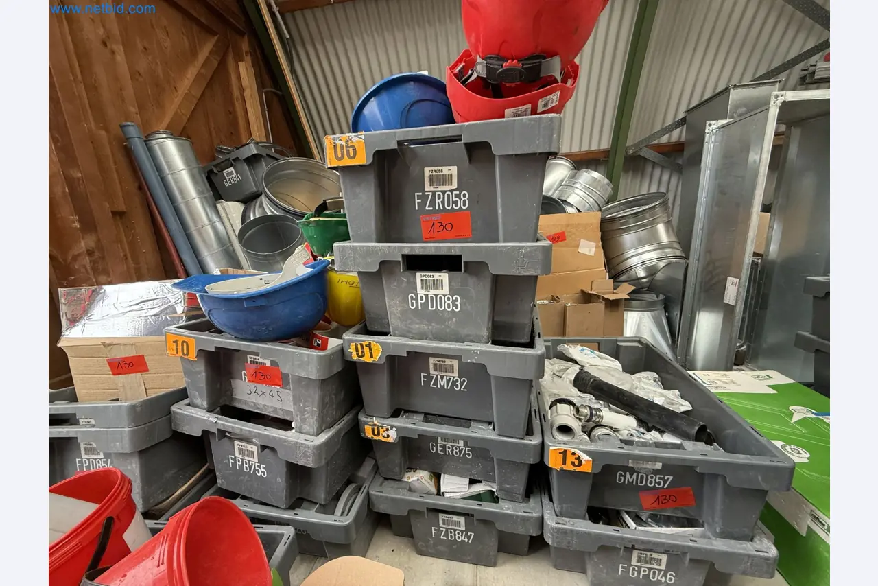 Vehicles and material stocks of a plant construction company-5