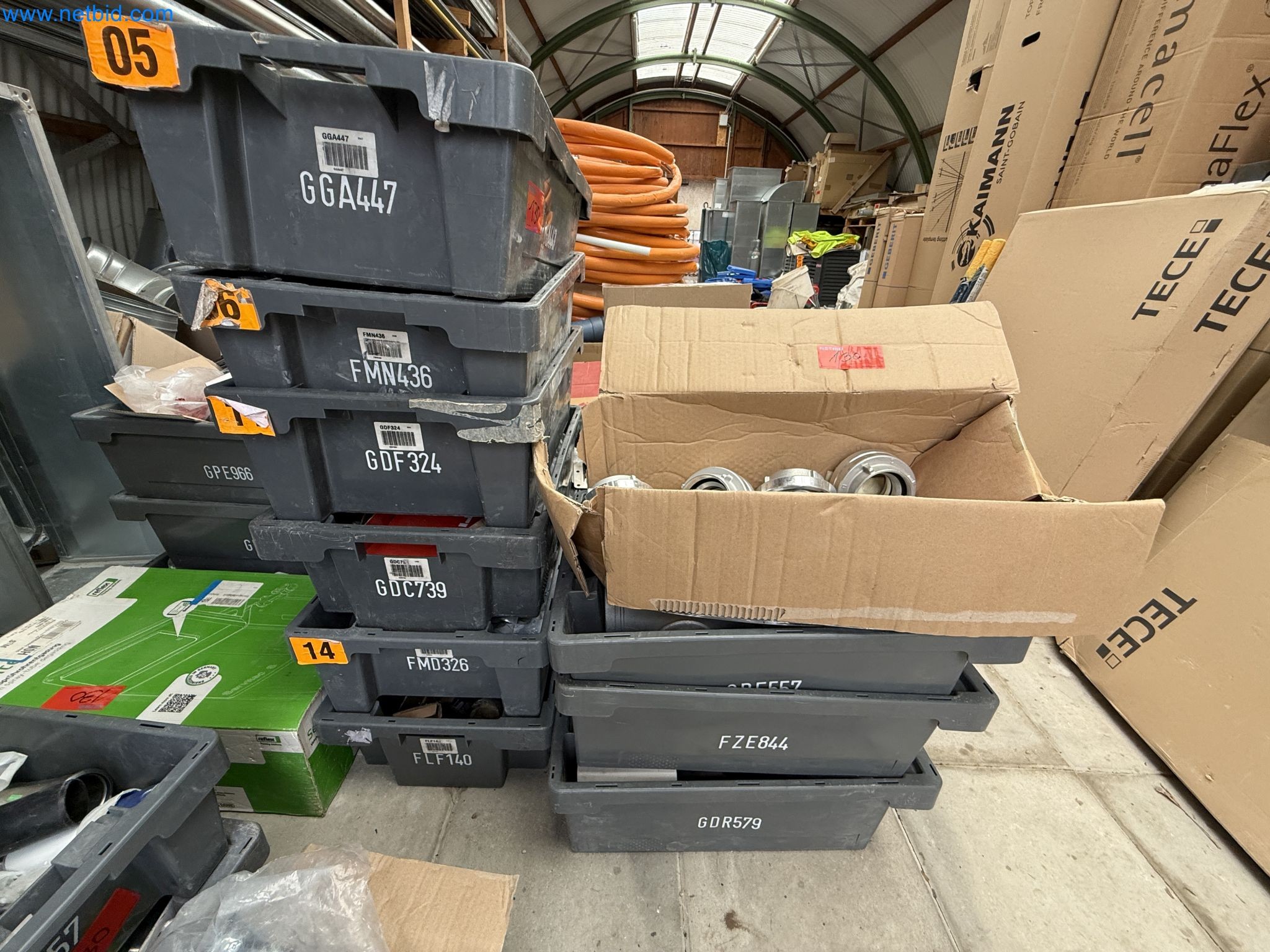 Vehicles and material stocks of a plant construction company-7