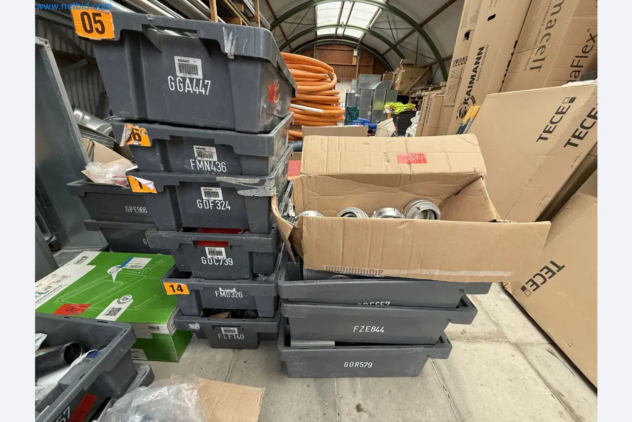 Vehicles and material stocks of a plant construction company-7