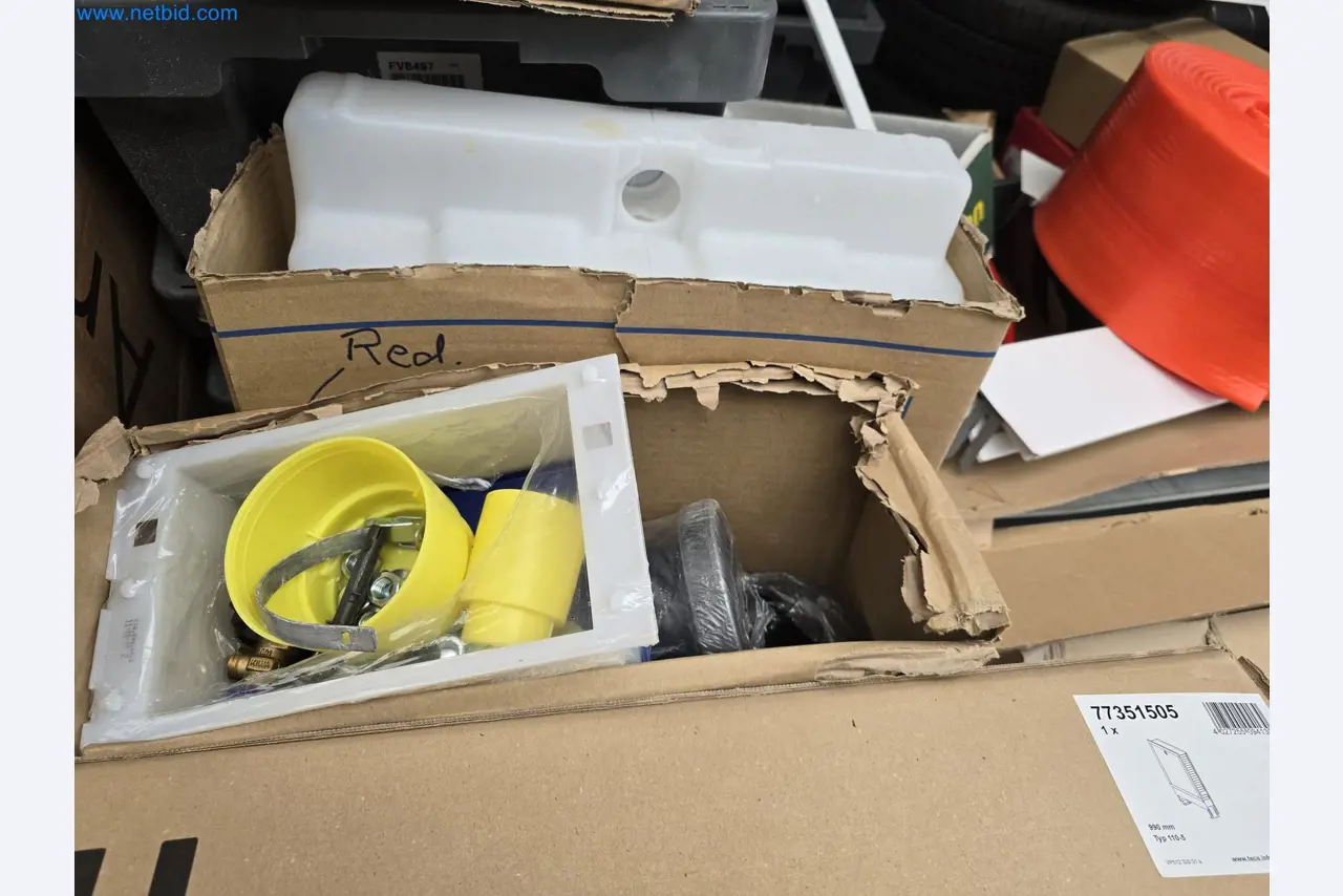 Vehicles and material stocks of a plant construction company-11