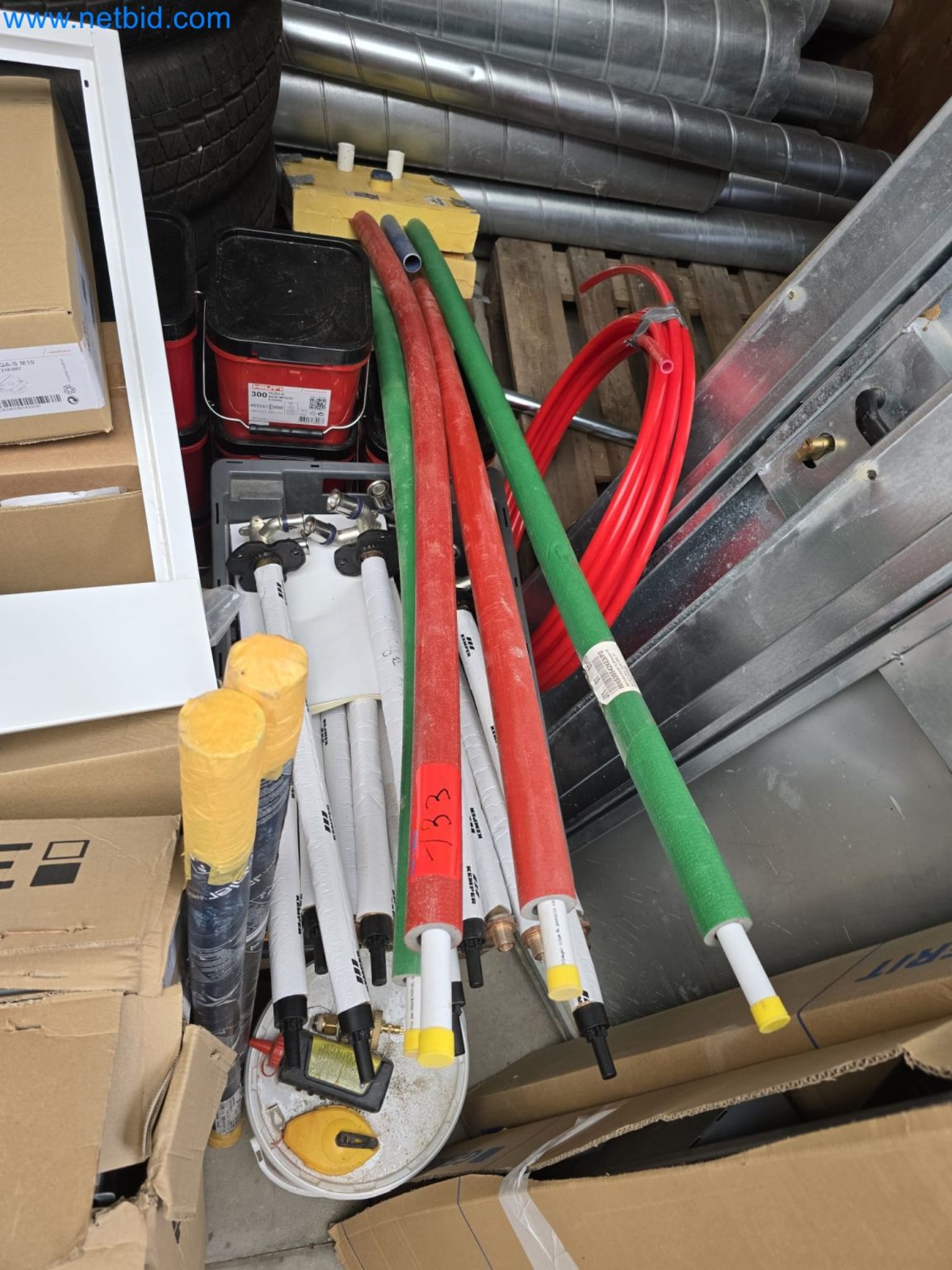 Vehicles and material stocks of a plant construction company-14