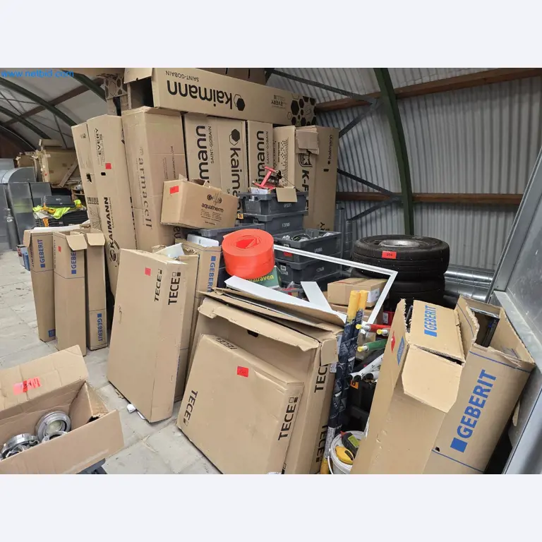 Vehicles and material stocks of a plant construction company-1