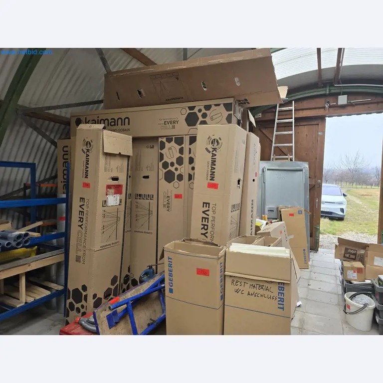 Vehicles and material stocks of a plant construction company-20