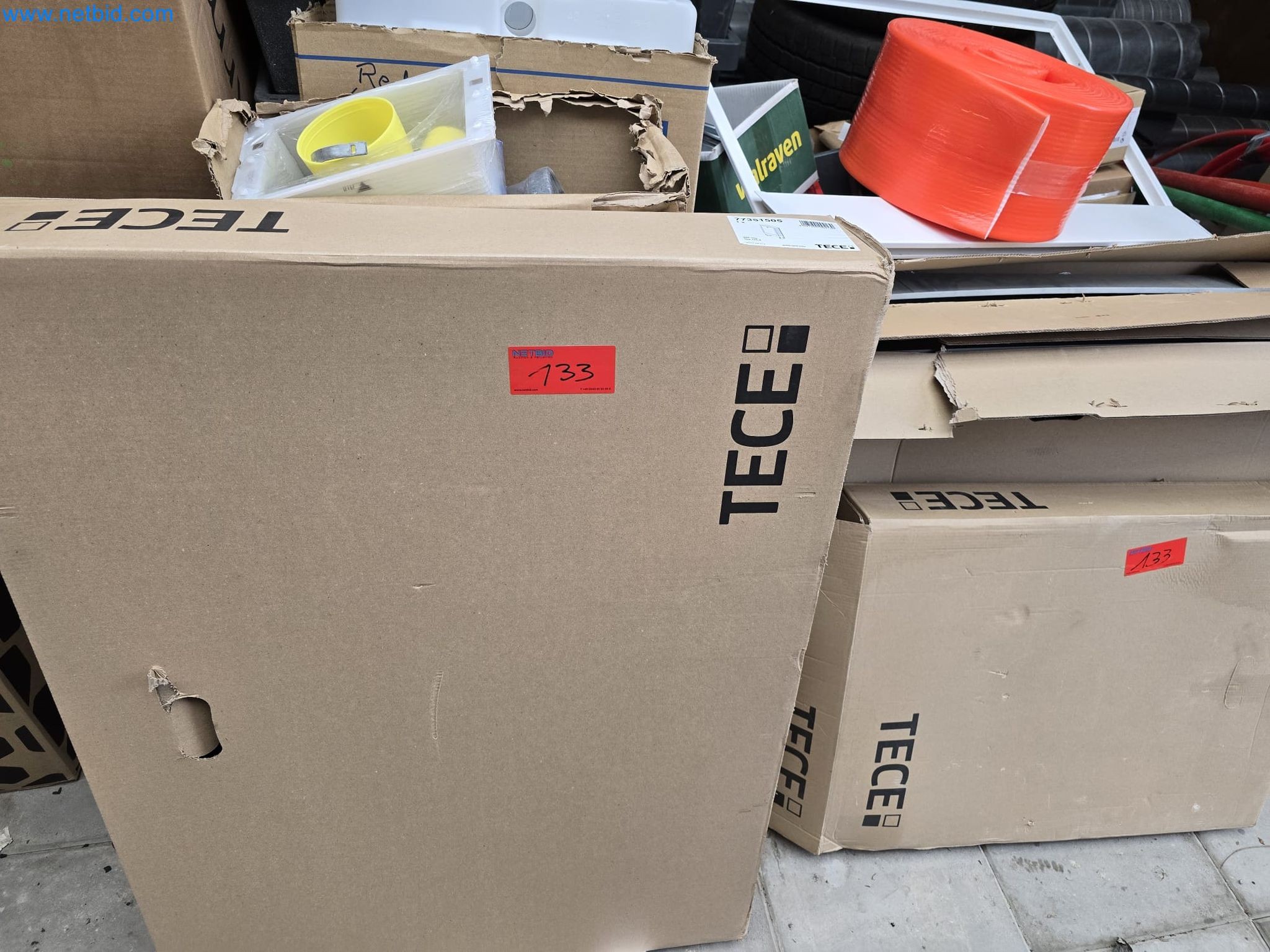 Vehicles and material stocks of a plant construction company-21