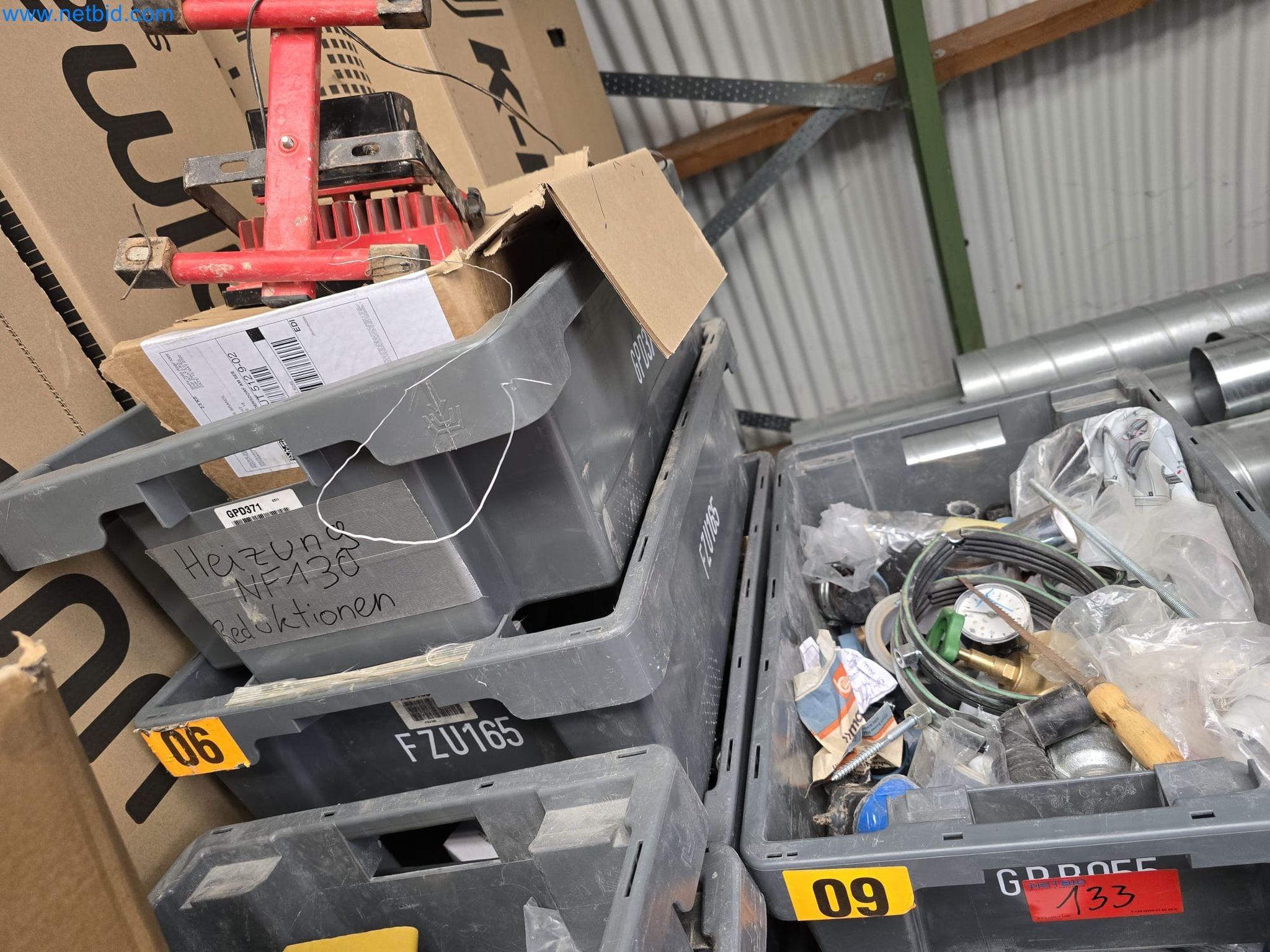 Vehicles and material stocks of a plant construction company-4