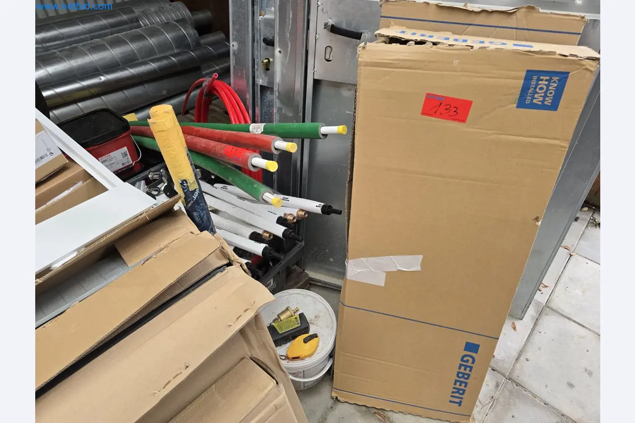 Vehicles and material stocks of a plant construction company-7