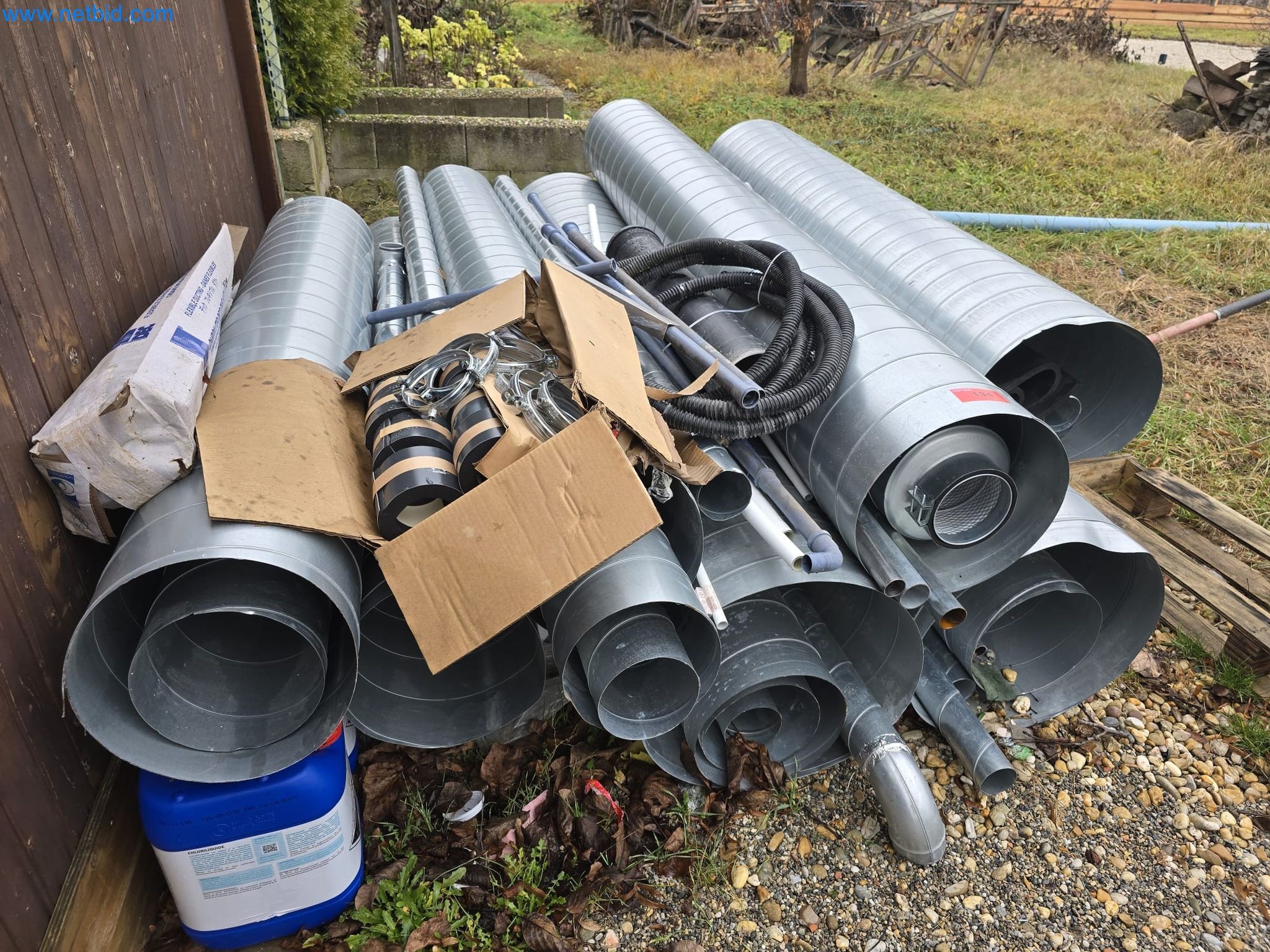 Vehicles and material stocks of a plant construction company-1