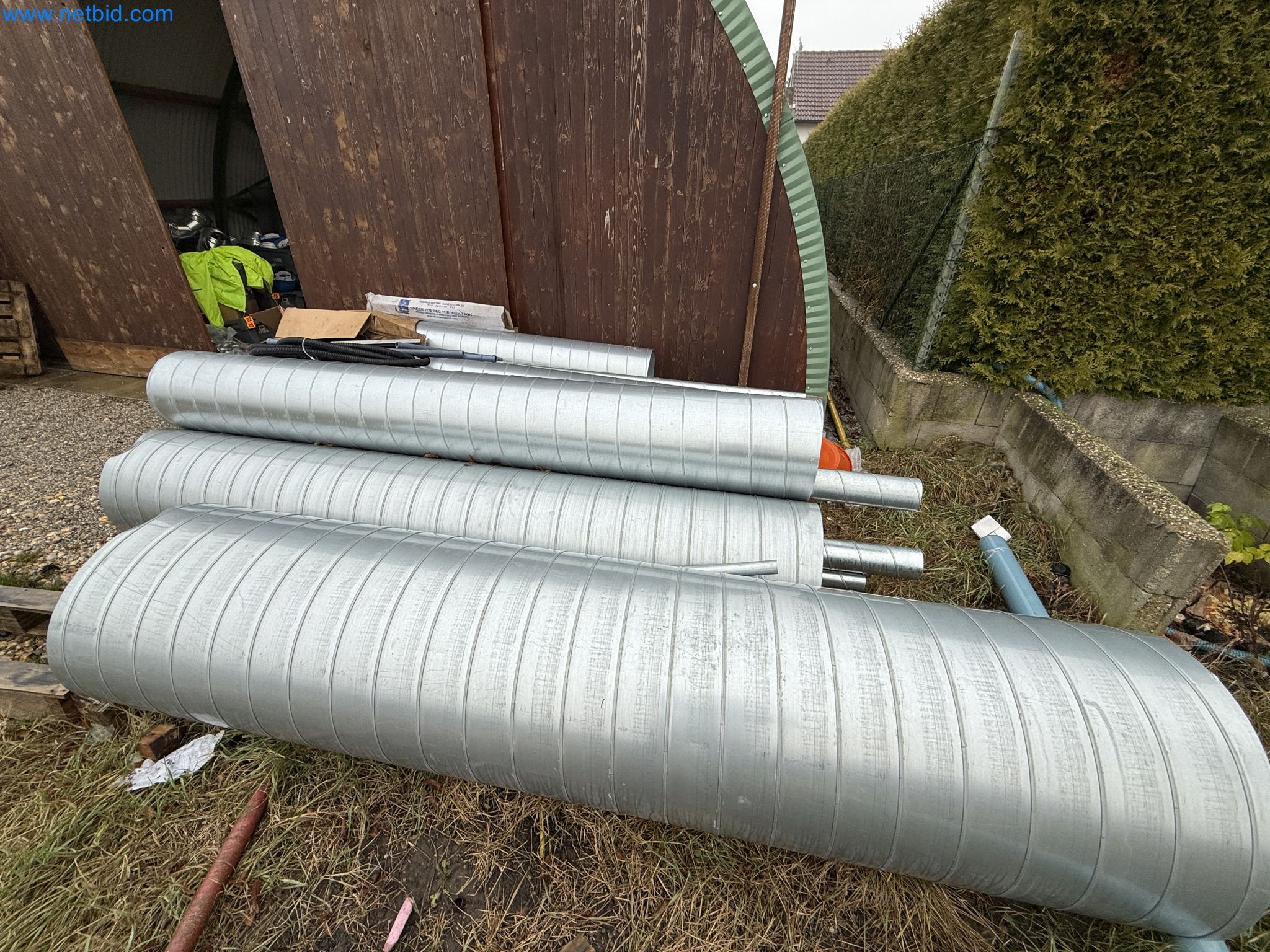 Vehicles and material stocks of a plant construction company-5