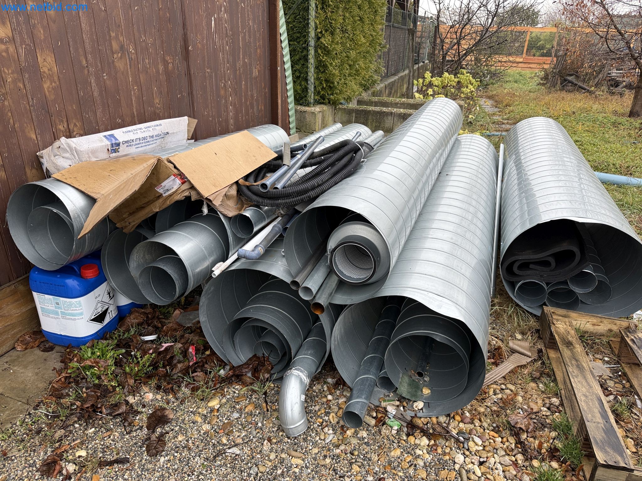 Vehicles and material stocks of a plant construction company-7