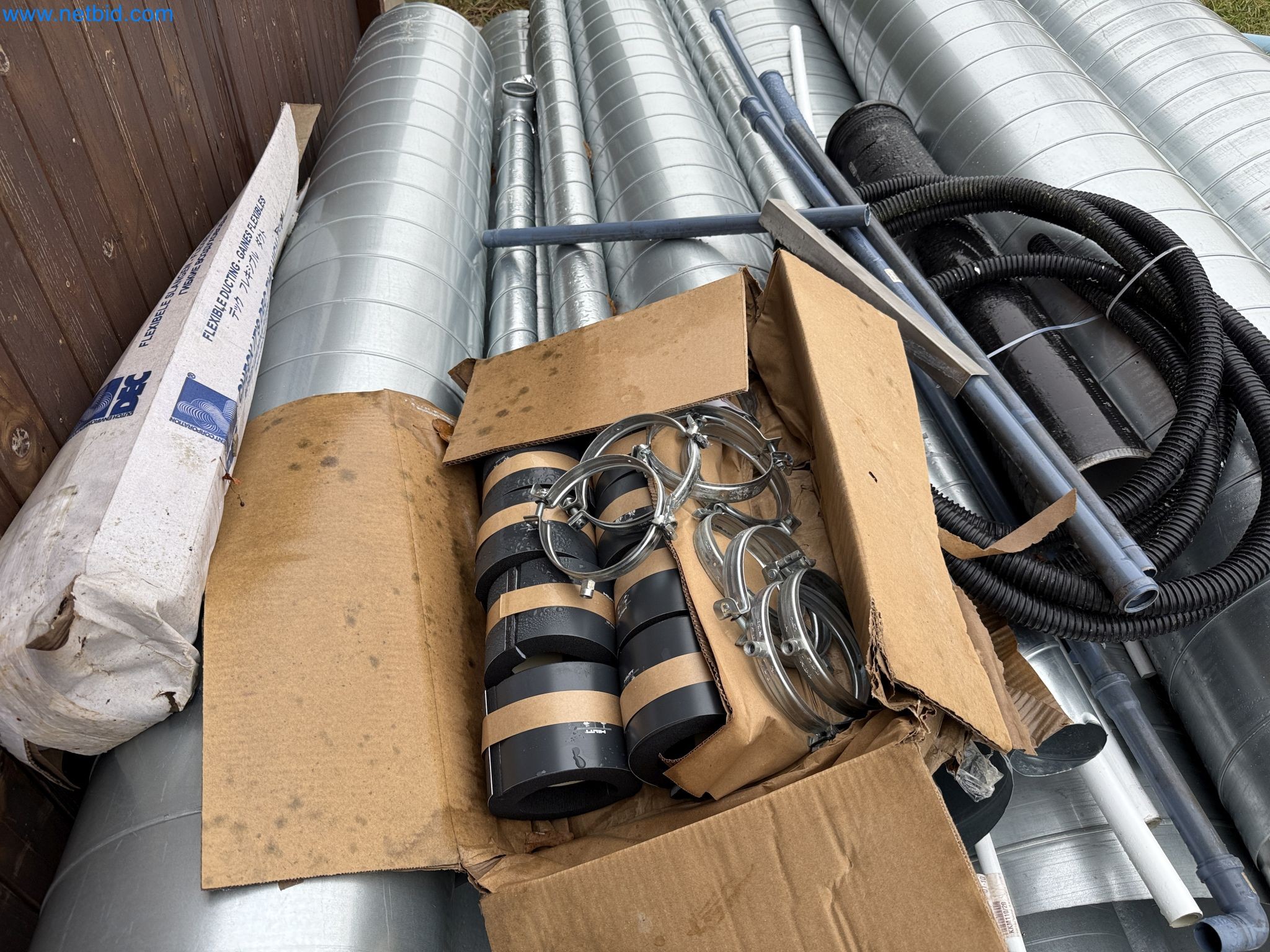 Vehicles and material stocks of a plant construction company-8