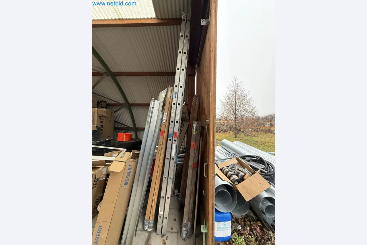 Vehicles and material stocks of a plant construction company-1