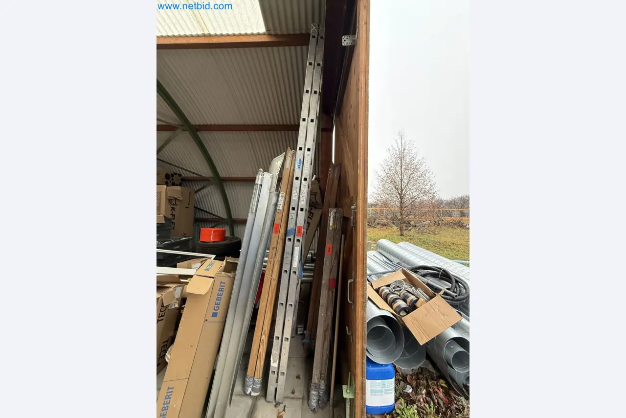 Vehicles and material stocks of a plant construction company-1