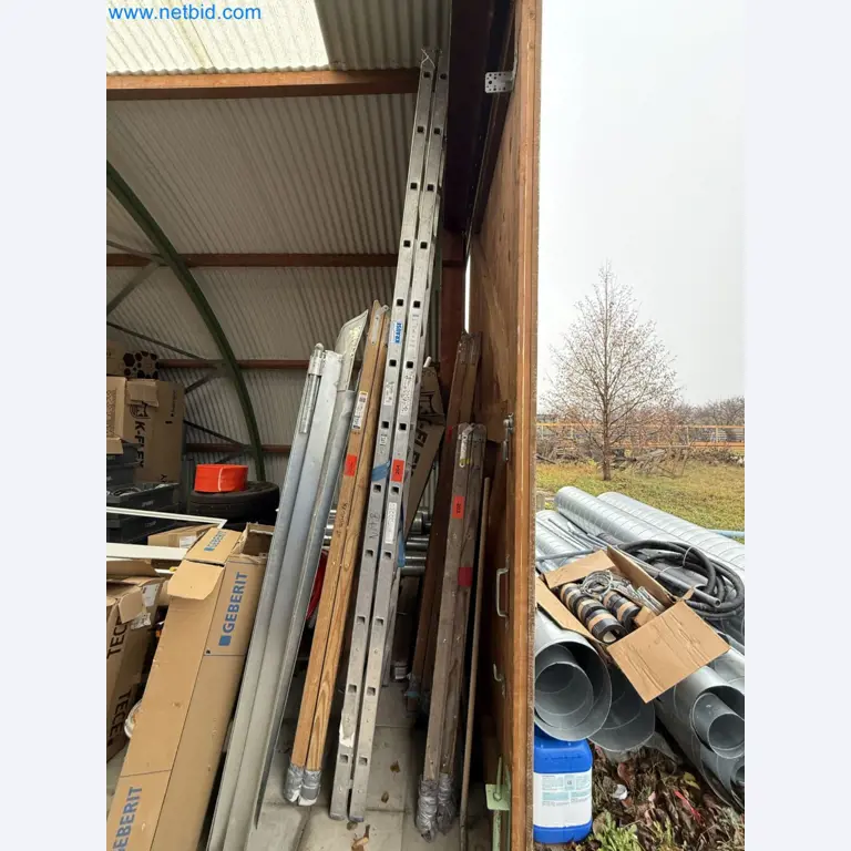 Vehicles and material stocks of a plant construction company-1