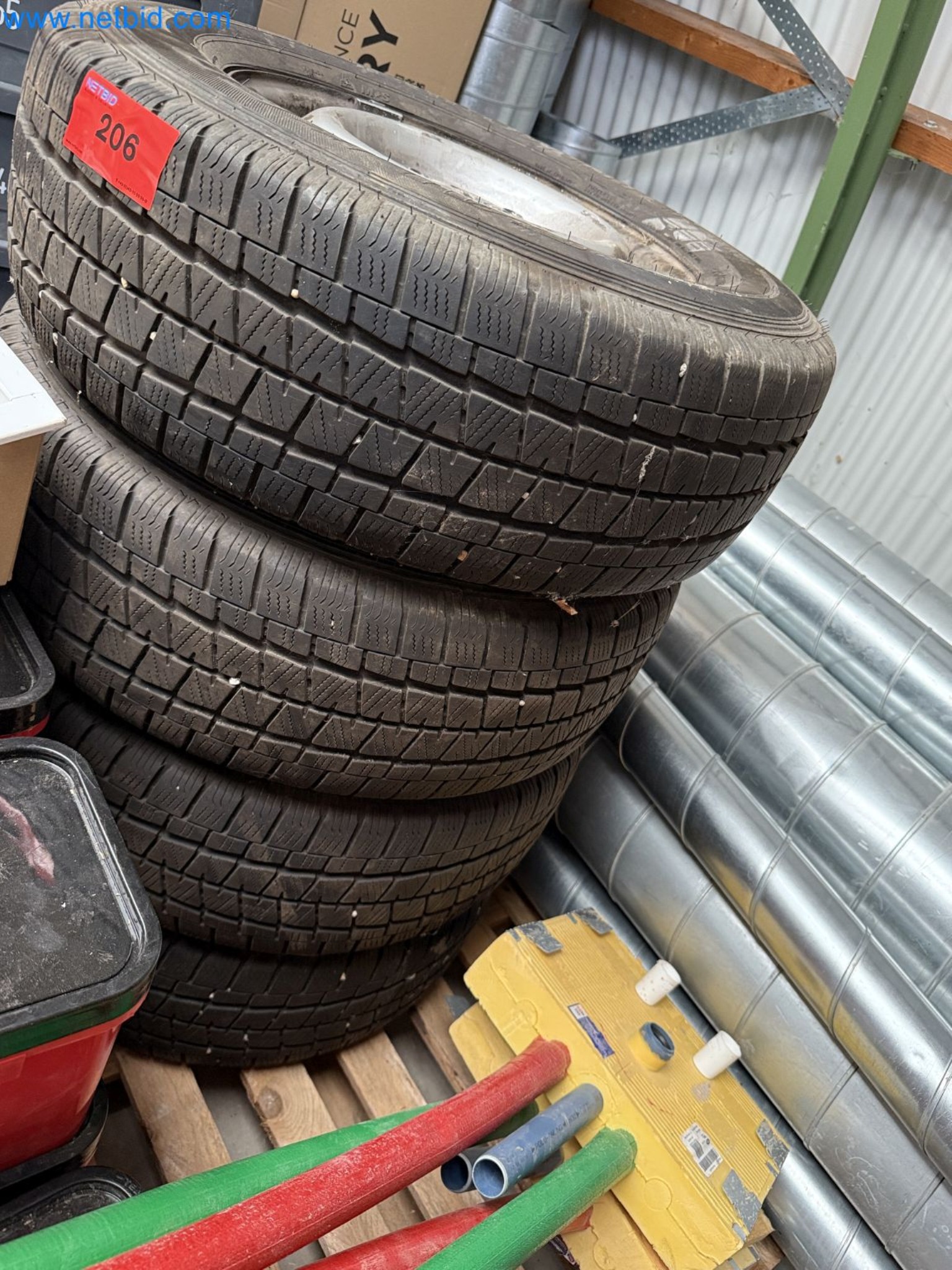 Vehicles and material stocks of a plant construction company-2