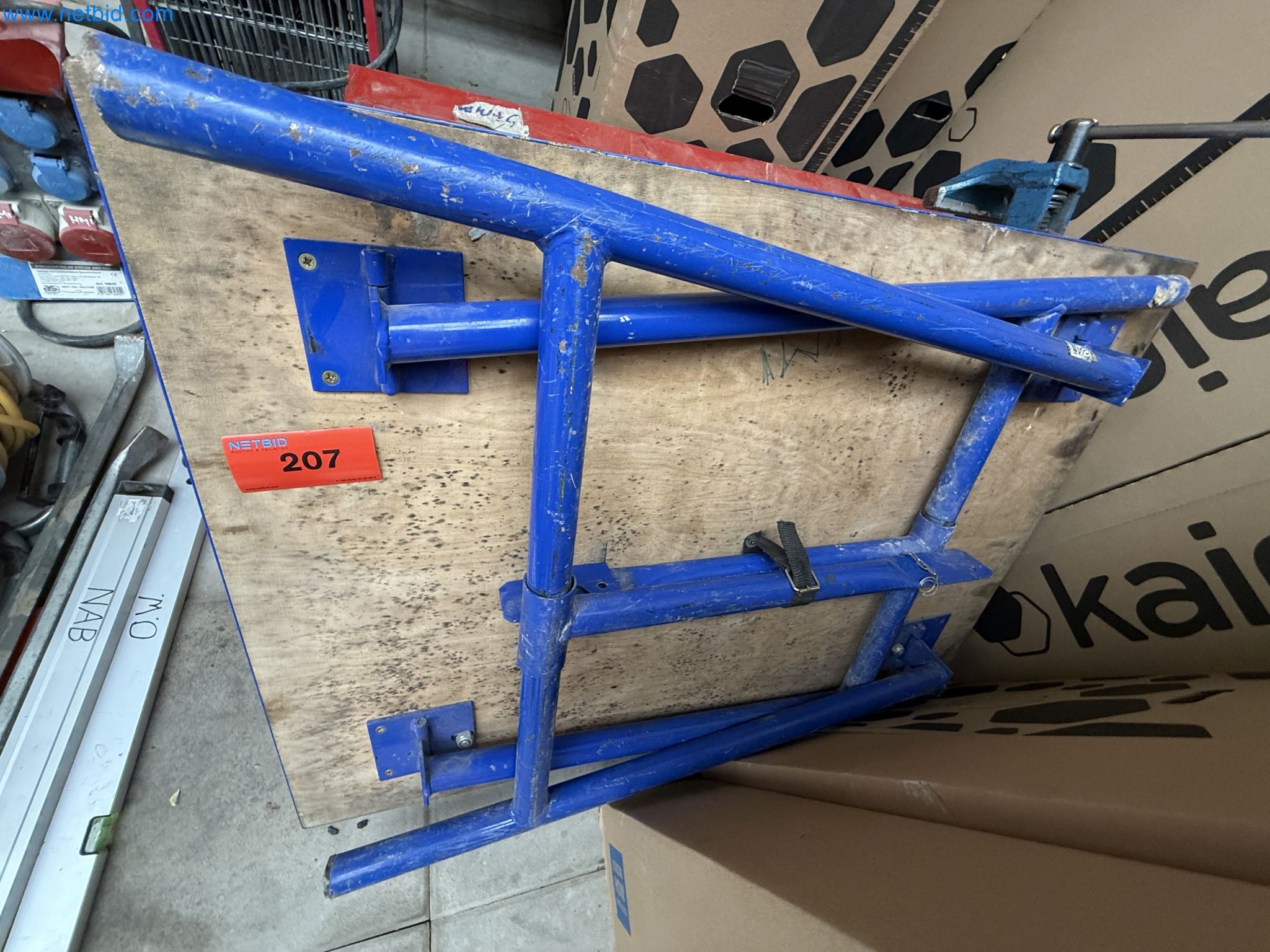 Vehicles and material stocks of a plant construction company-1