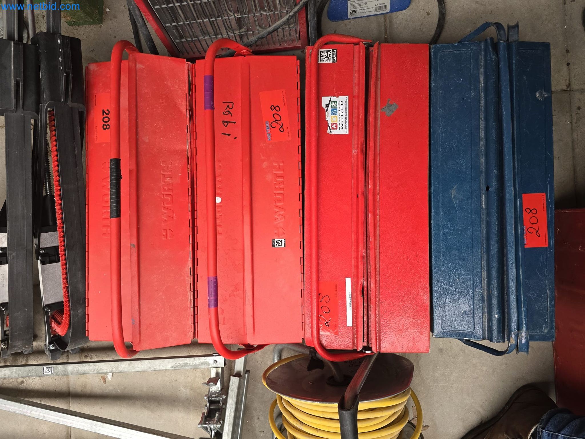 Vehicles and material stocks of a plant construction company-1