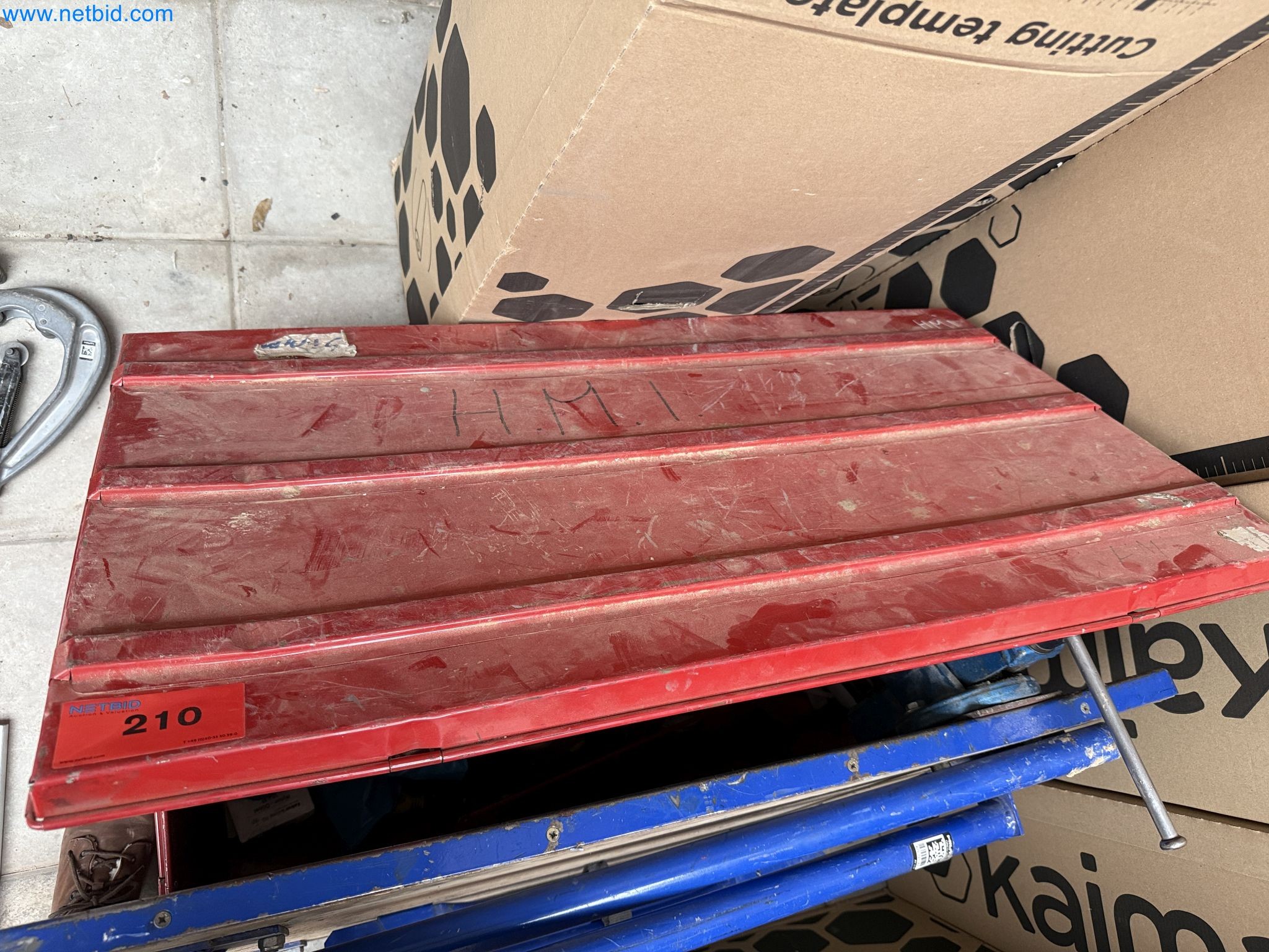 Vehicles and material stocks of a plant construction company-1