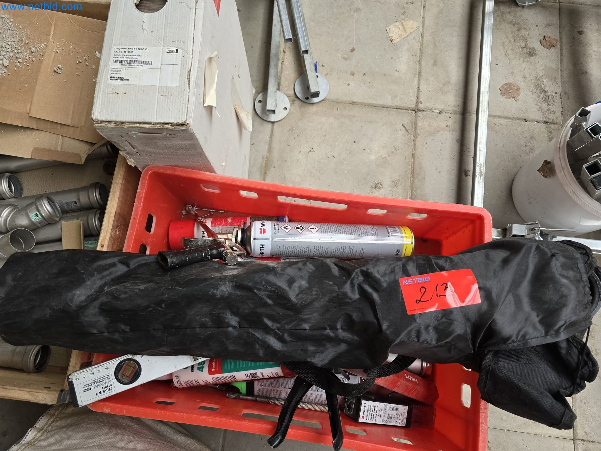 Vehicles and material stocks of a plant construction company-1