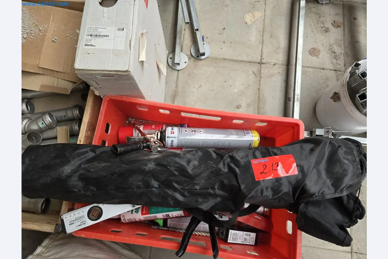 Vehicles and material stocks of a plant construction company-1