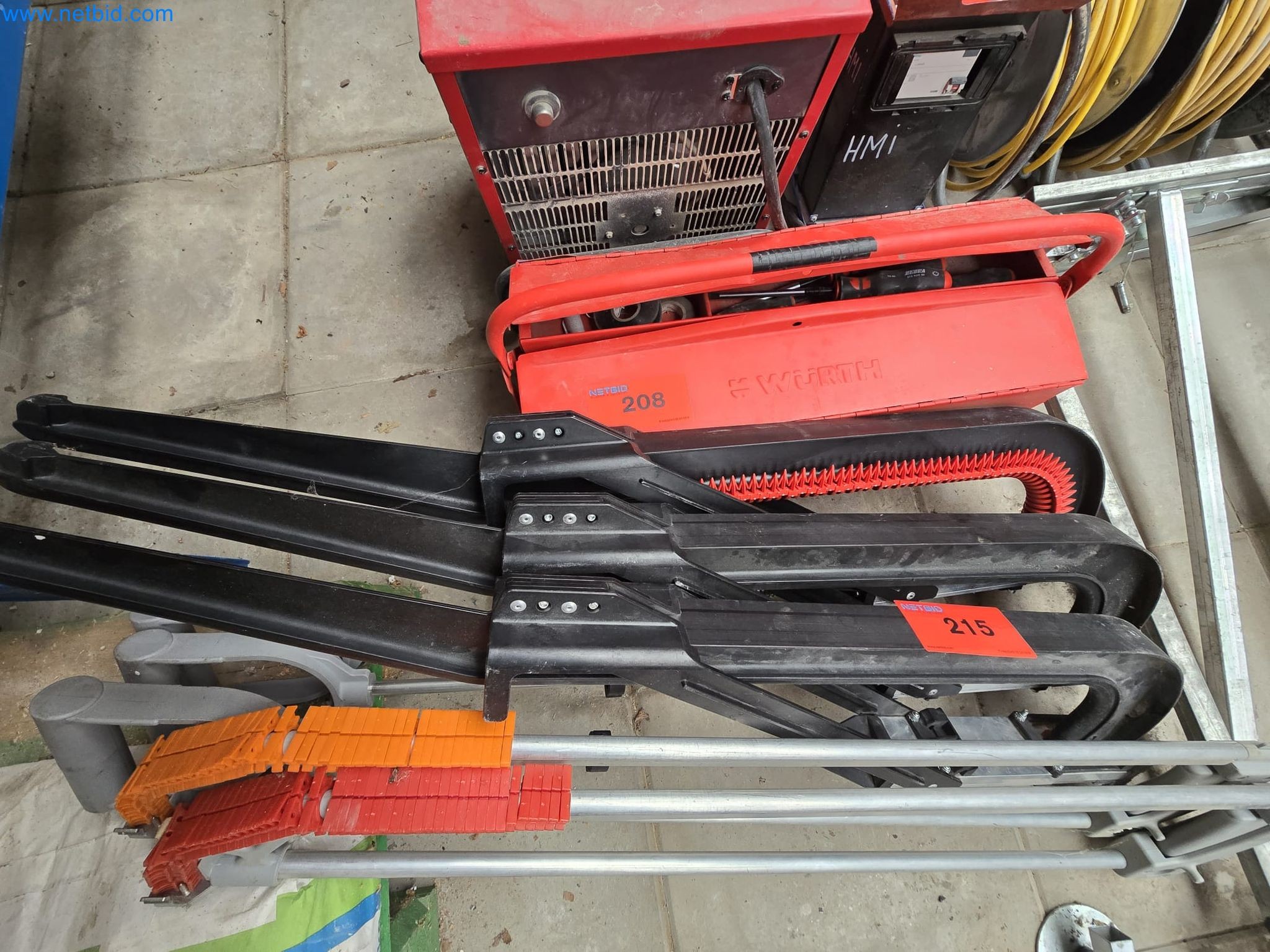 Vehicles and material stocks of a plant construction company-1