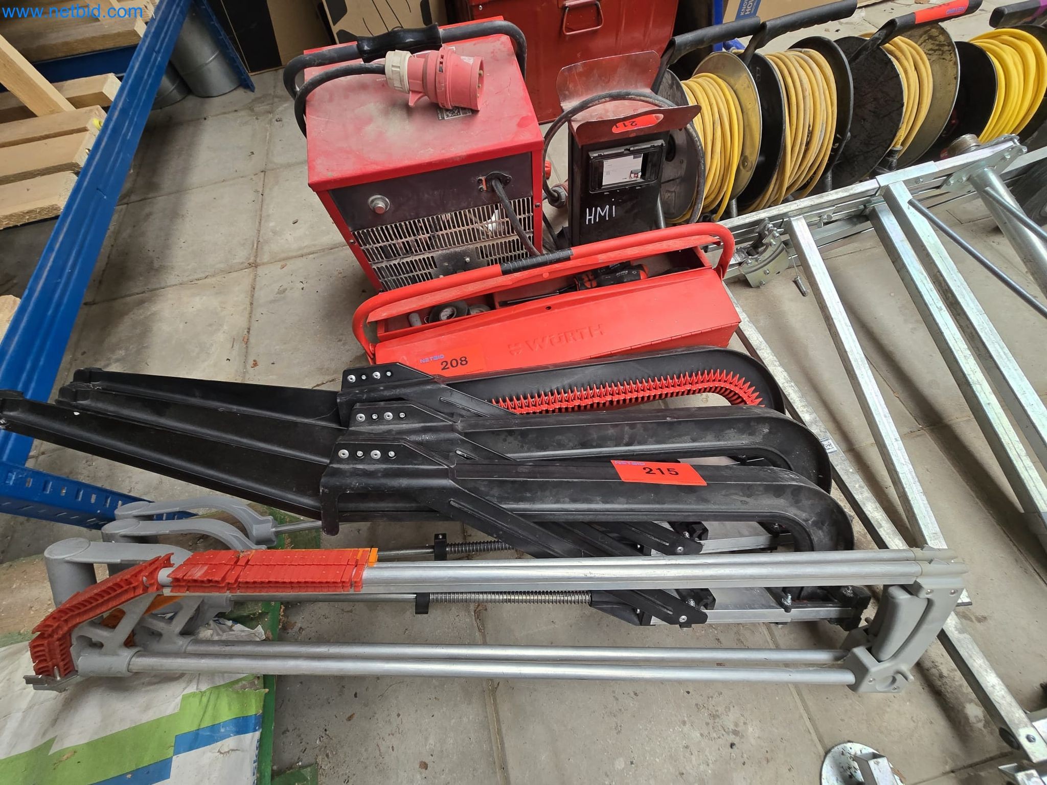 Vehicles and material stocks of a plant construction company-4