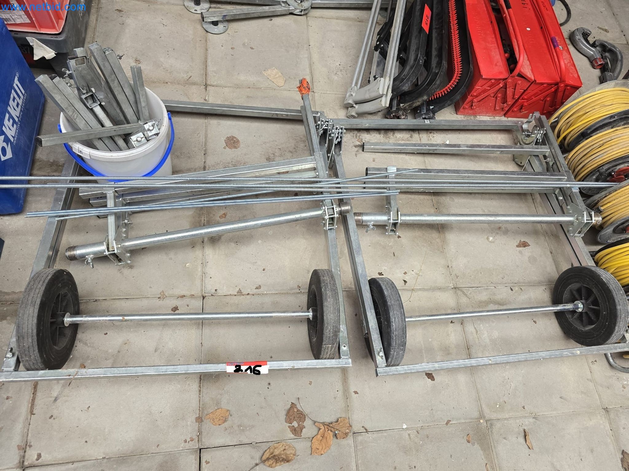 Vehicles and material stocks of a plant construction company-4