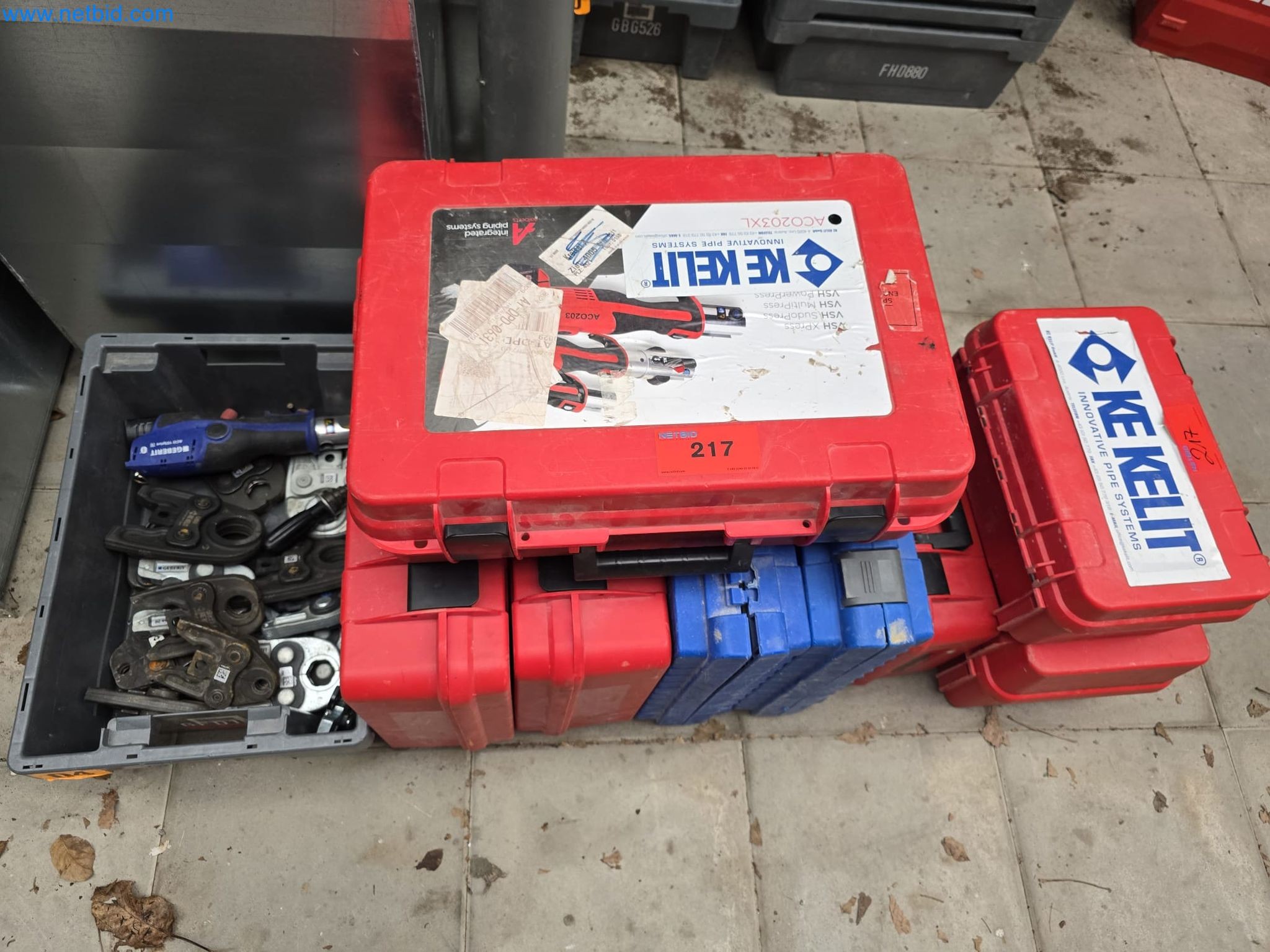 Vehicles and material stocks of a plant construction company-1