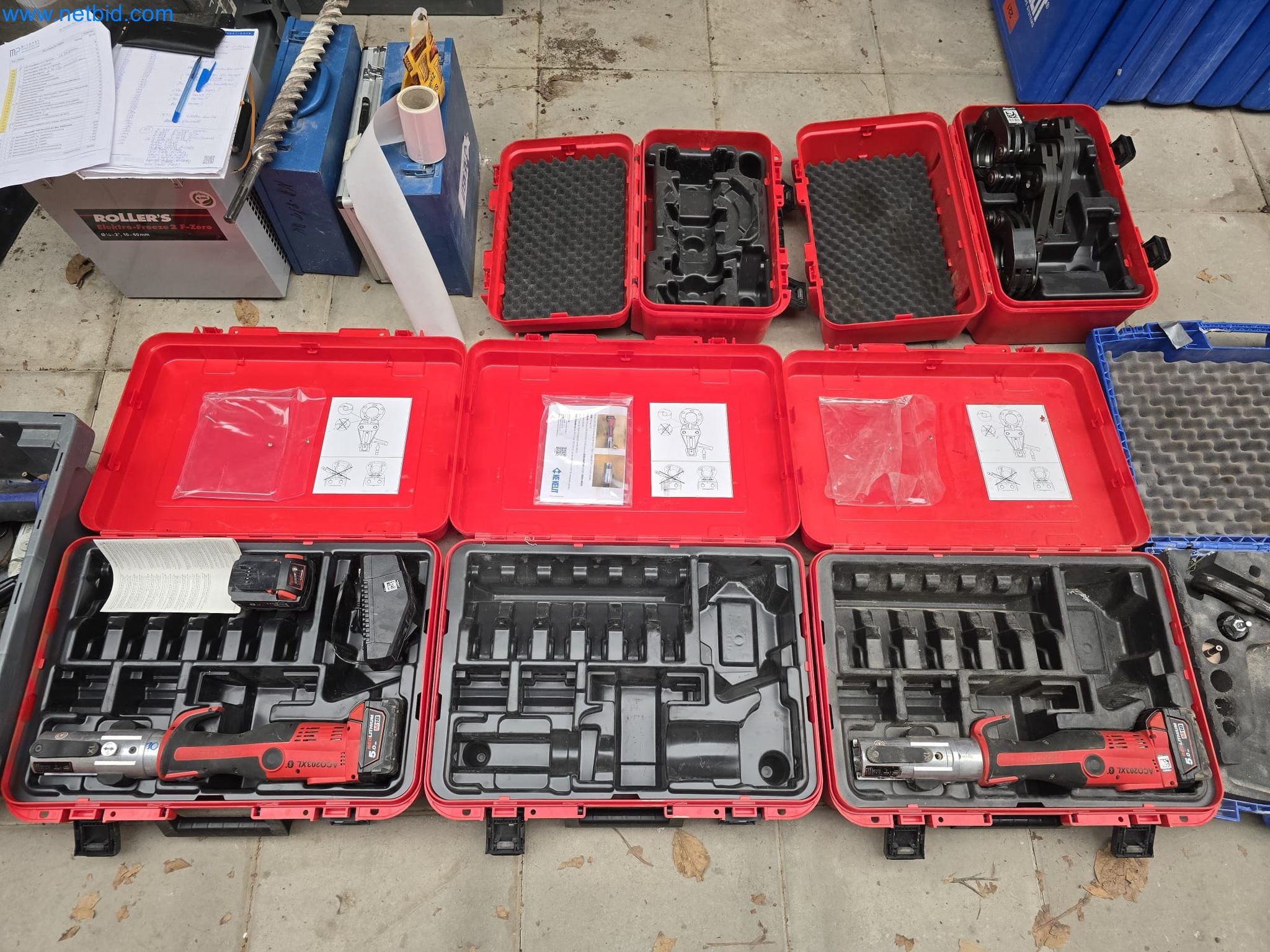 Vehicles and material stocks of a plant construction company-4