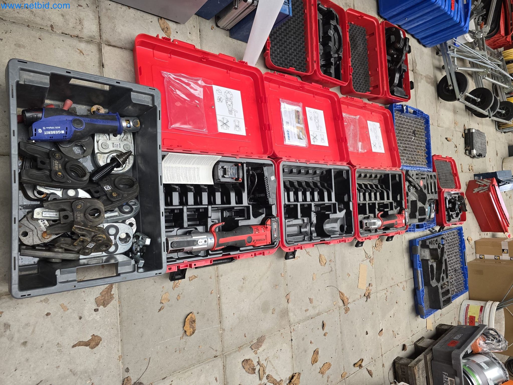 Vehicles and material stocks of a plant construction company-8