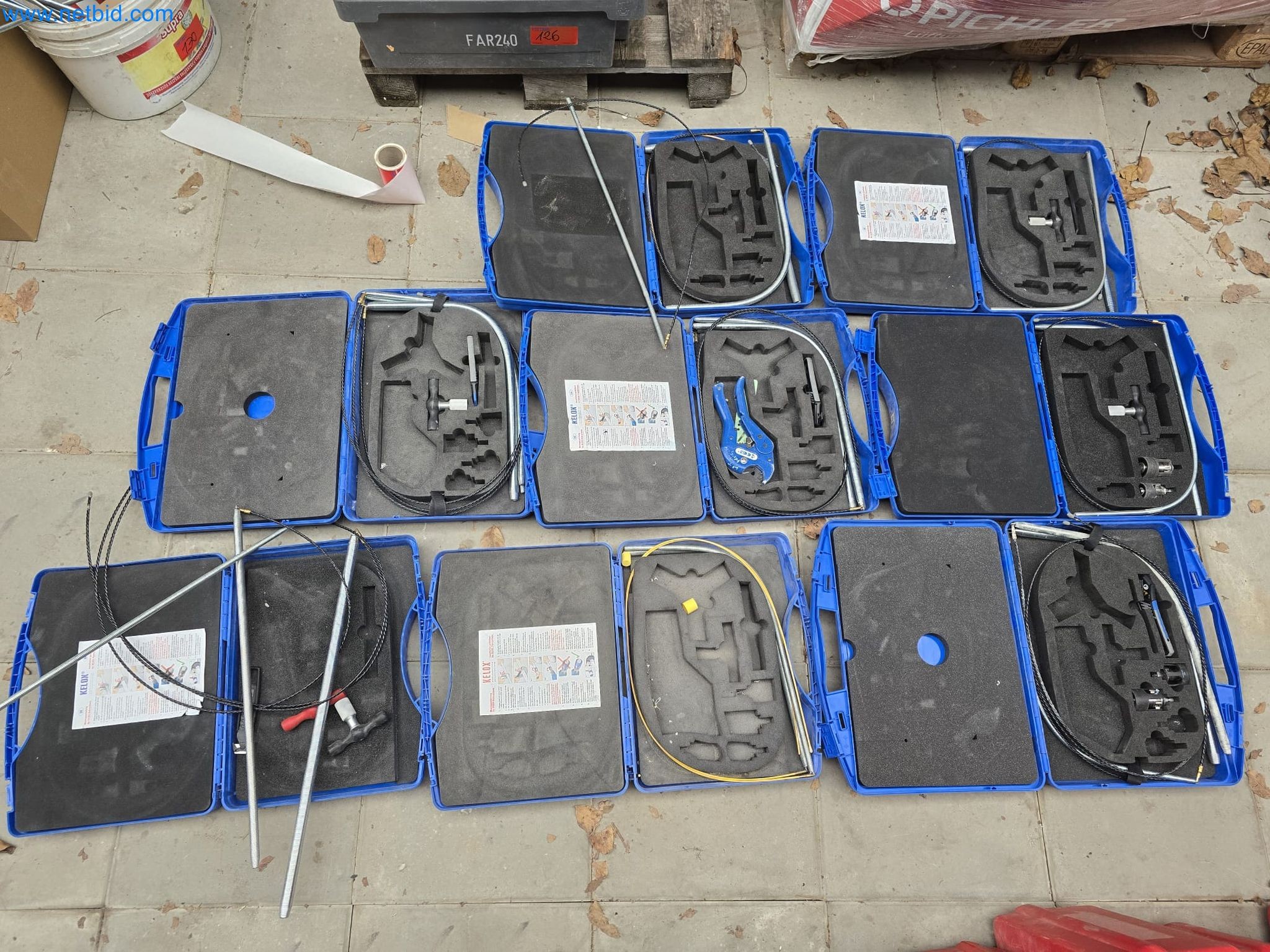 Vehicles and material stocks of a plant construction company-1