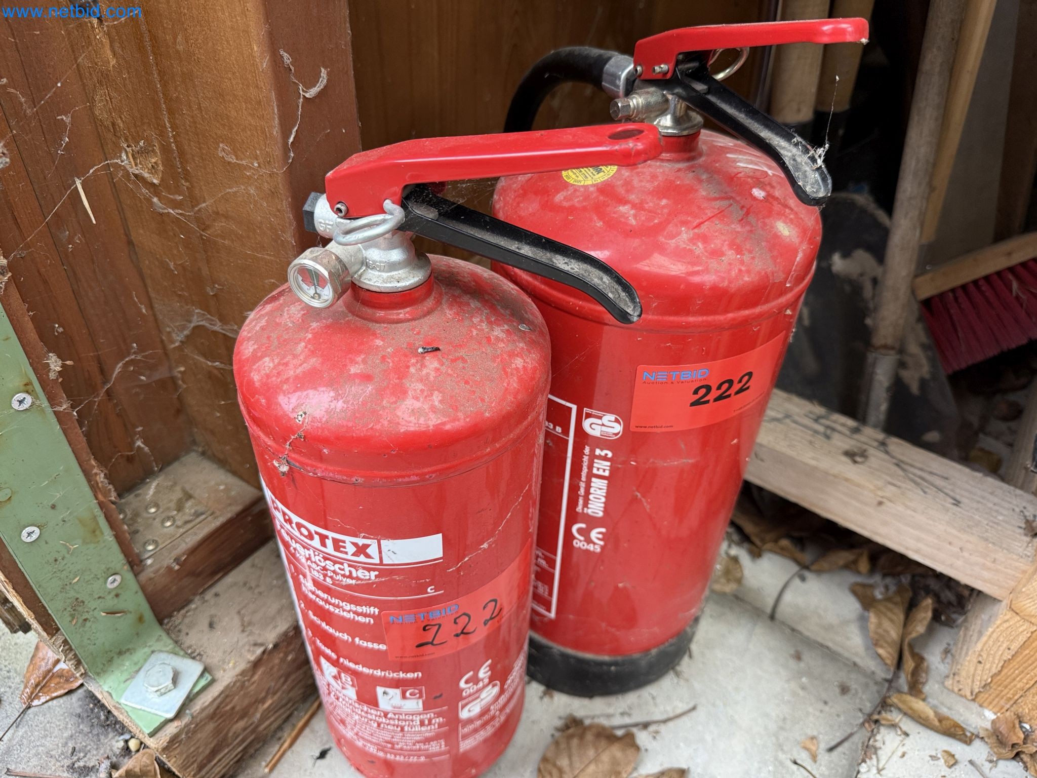 Vehicles and material stocks of a plant construction company-1