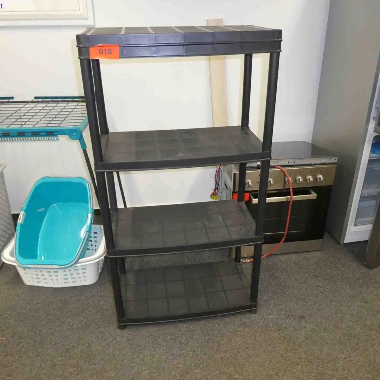 Plastic Snap-Together Shelving Unit