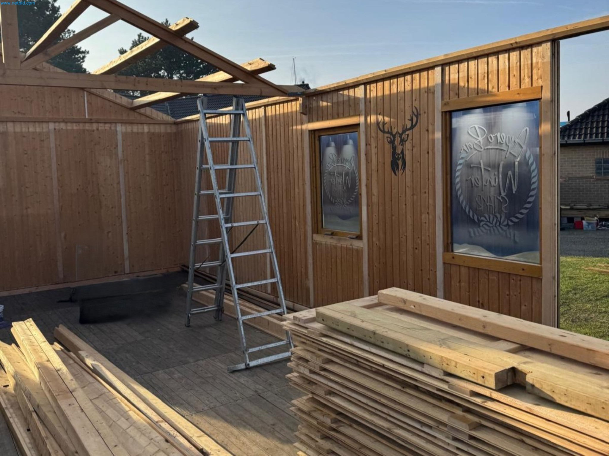 Chalet-/Event-Bar-Aufbau in Belgien-24