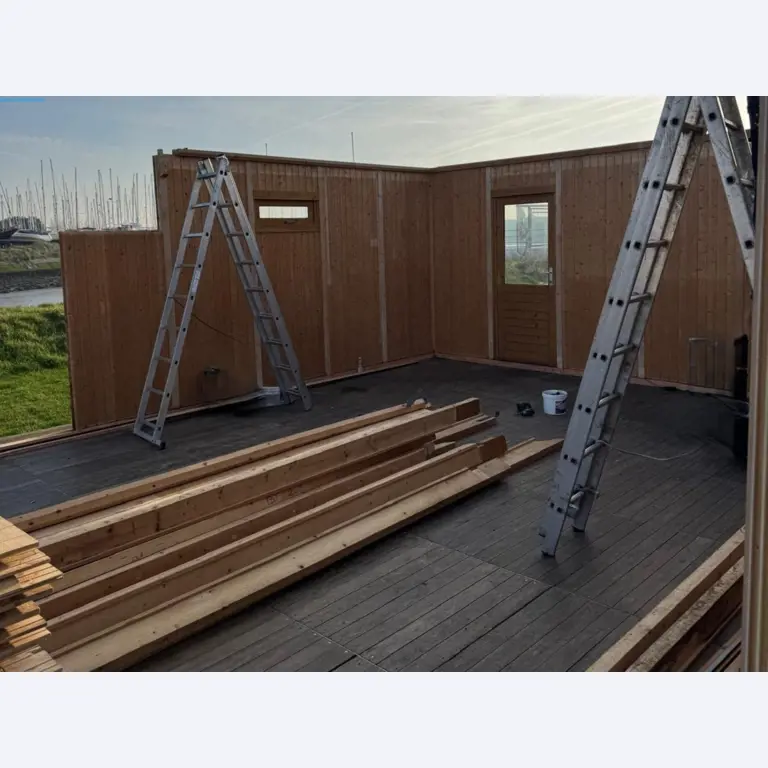 Chalet-/Event-Bar-Aufbau in Belgien-25