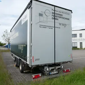 Dwuosiowa przyczepa z nadwoziem wymiennym (wózek) Wecon AWZ218