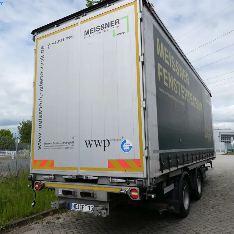 Dwuosiowa przyczepa z nadwoziem wymiennym (wózek) Rufa Fahrzeugbau (Waco) ZTW19-22