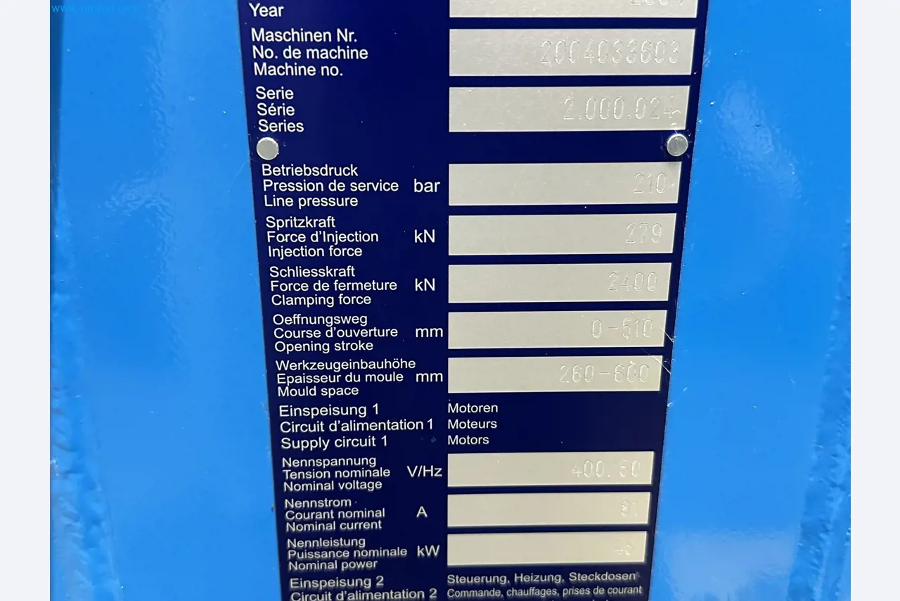 Well-maintained injection molding machines from Swiss production-7