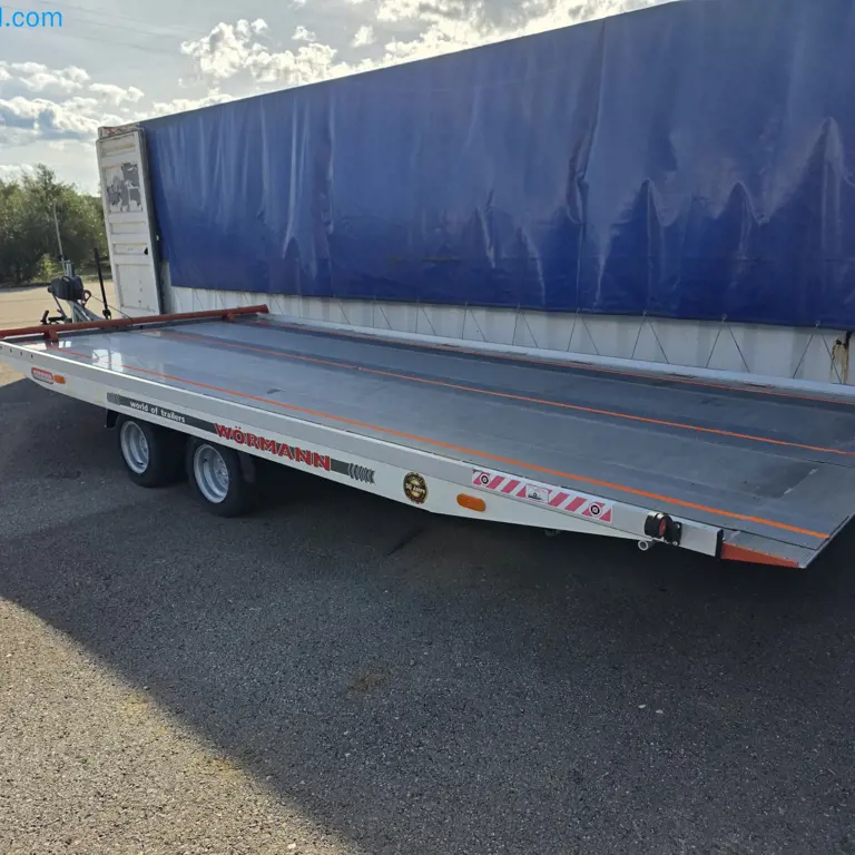 Przyczepa do transportu samochodów z osią centralną (brak dowodu rejestracyjnego część I i część II - oświadczenie) WÖRMAN 2700VG