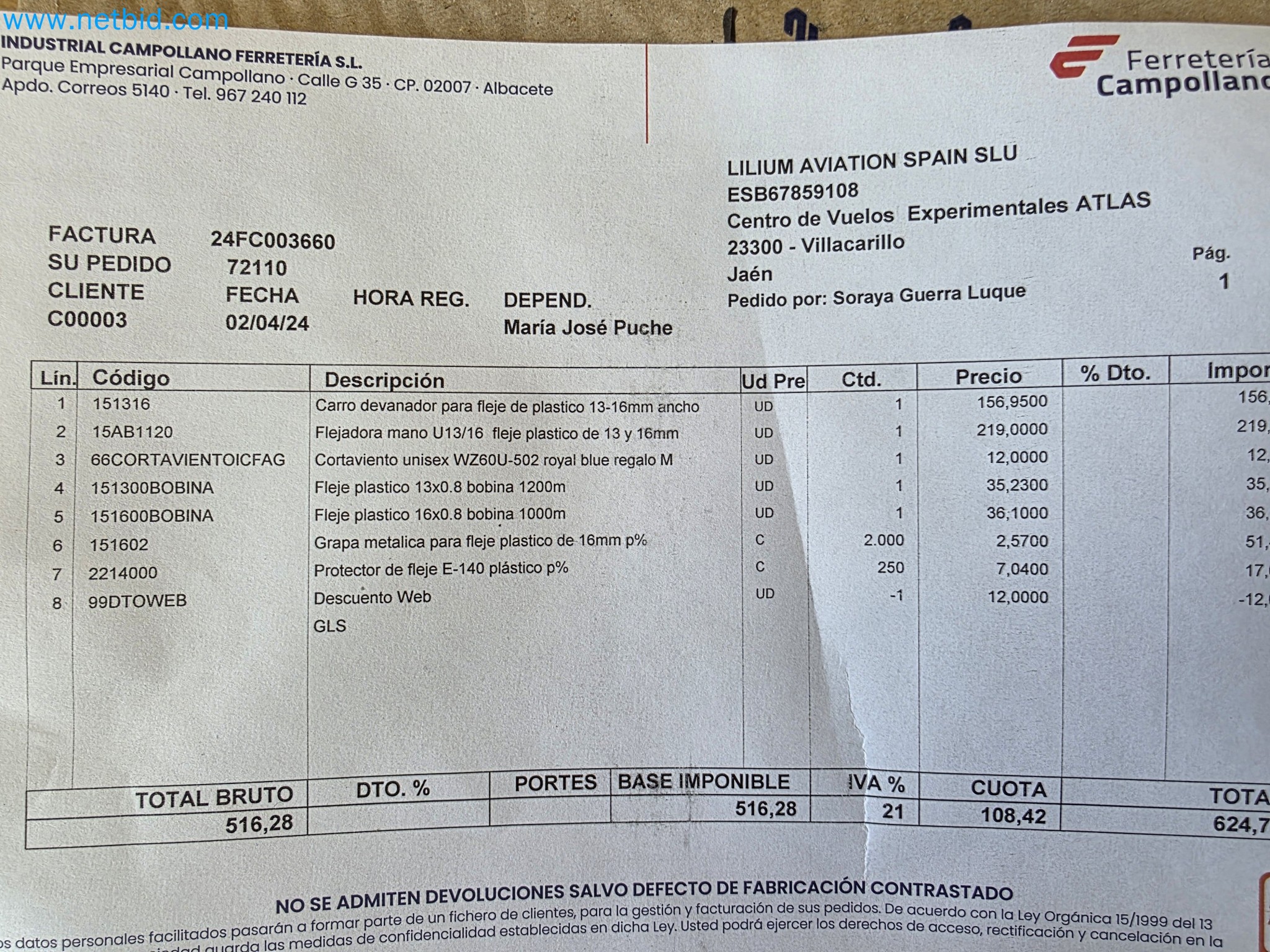 LILIUM eAircraft GmbH / LILIUM GmbH Lokalita Španelsko-10