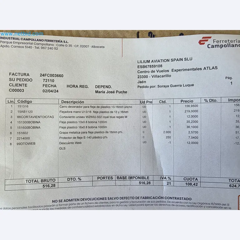 LILIUM eAircraft GmbH / LILIUM GmbH Lokalita Španelsko-10