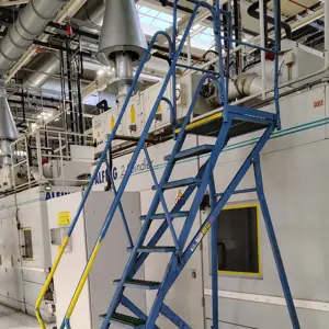 Mobile steel work stairs